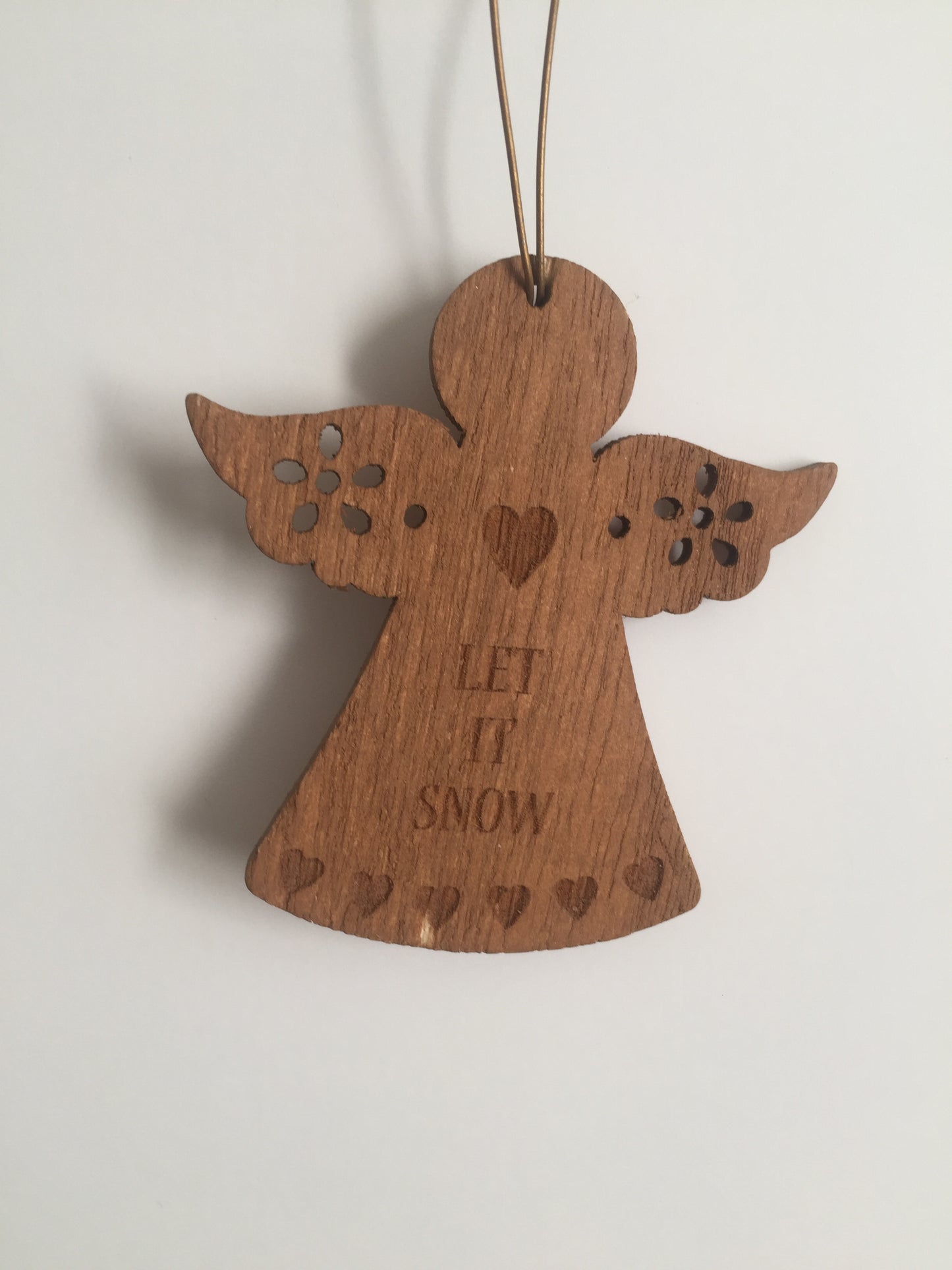 Thank You Mum Rustic Wooden Heart Hanging Decoration