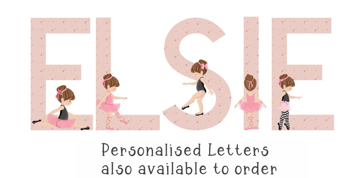 Ballerina Vinyl Wall Stickers – Ballet Dancer Décor for Girls – Set of 12