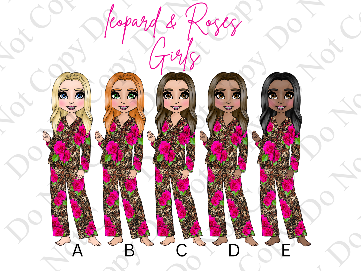 Personalised Makeup & Leopard Print Pyjama Birthday Card for Girls