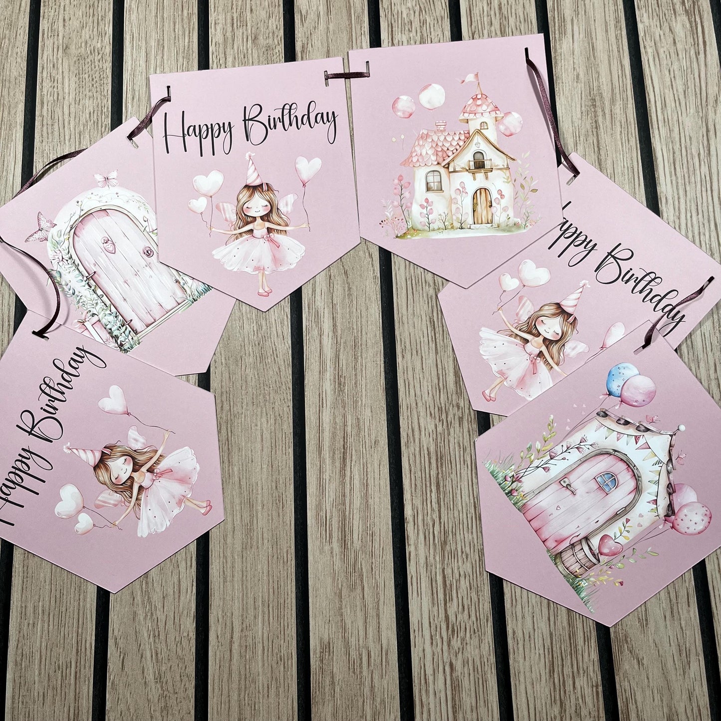 Happy Birthday Fairy Bunting – Handmade Children’s Party Garland