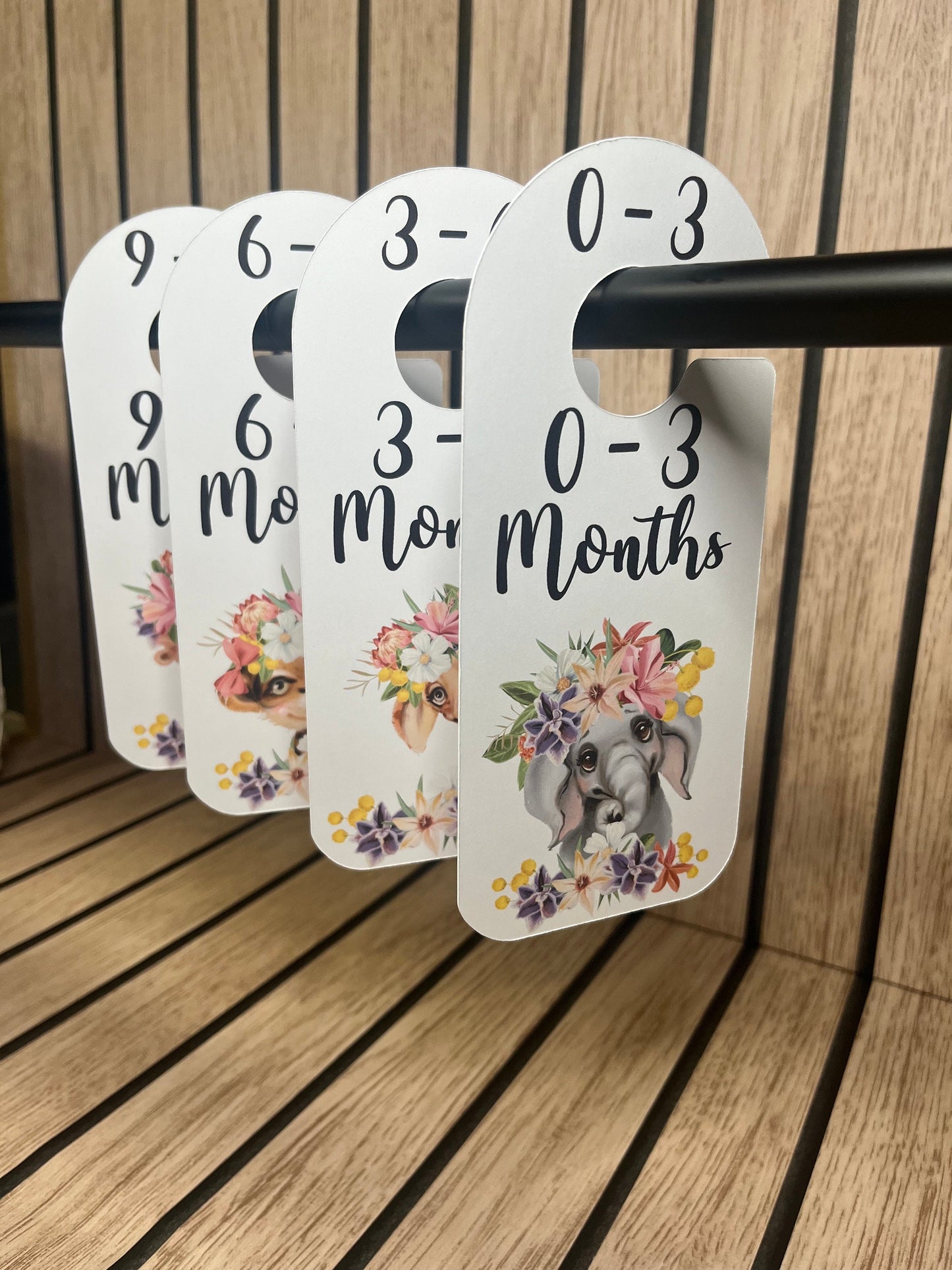 Boho Safari Baby Clothes Age Dividers – Nursery Wardrobe Organisers