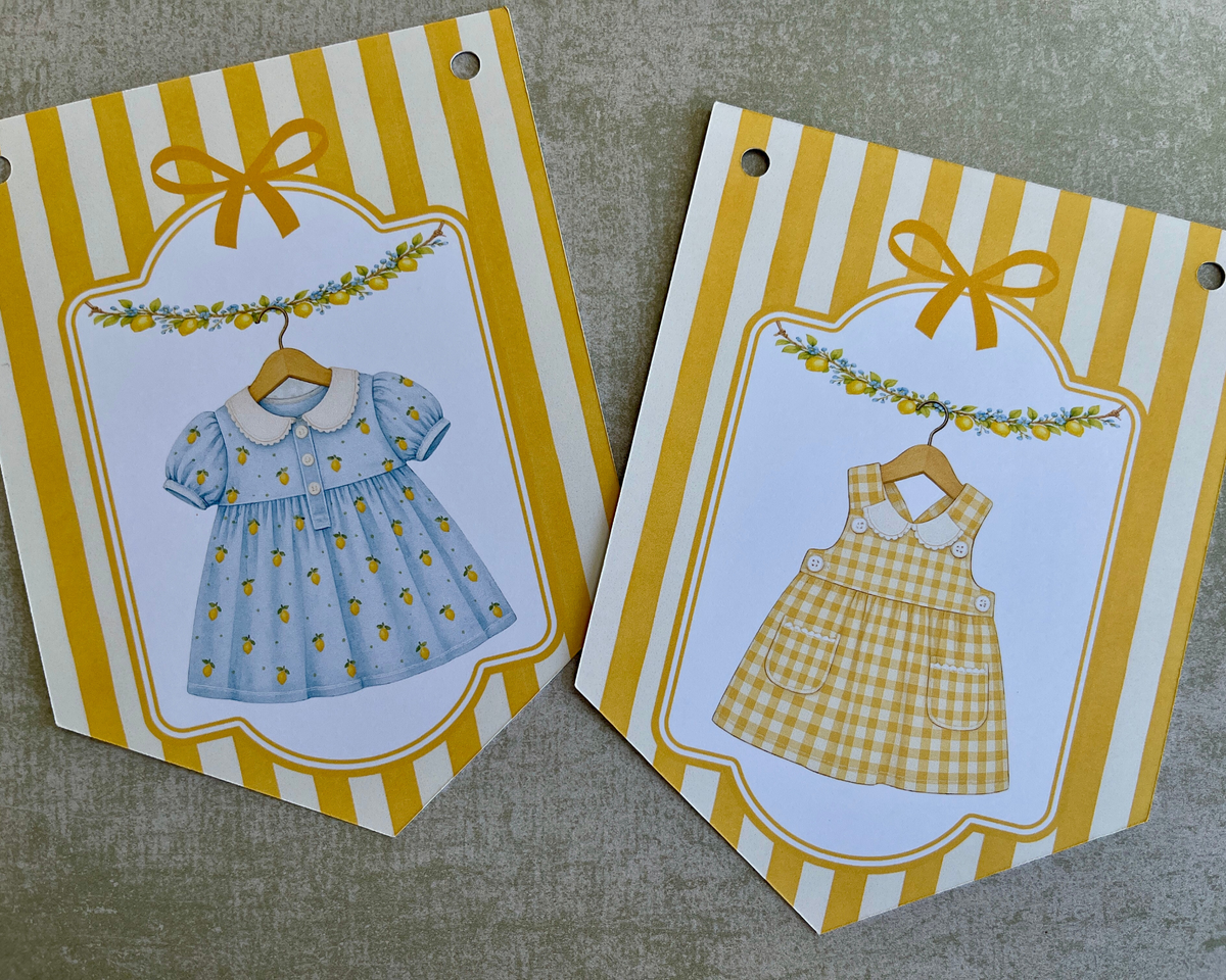 Lemon Baby Shower Bunting