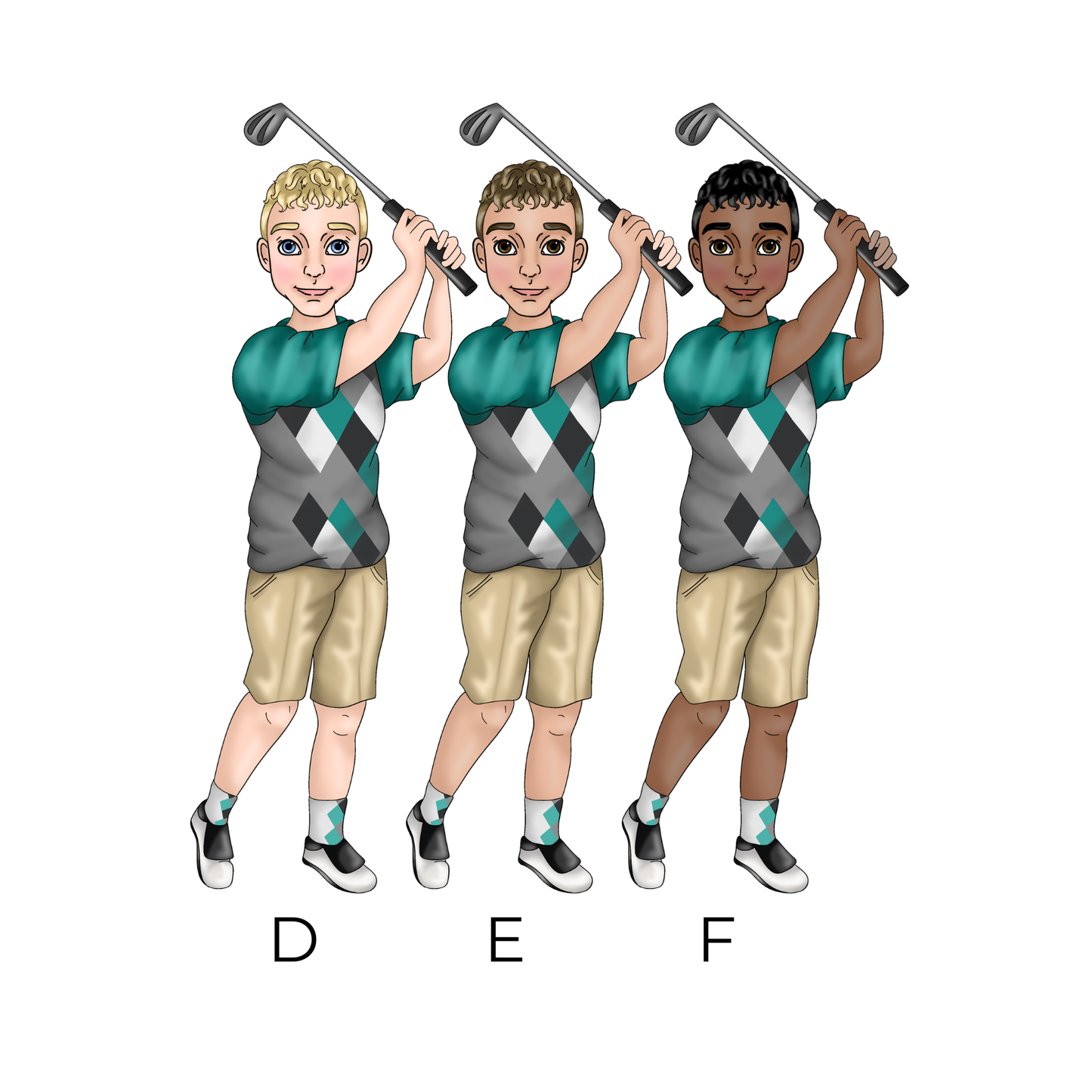 Personalised Father’s Day Golf Card – Best Dad by Par Card for Dad or Grandad