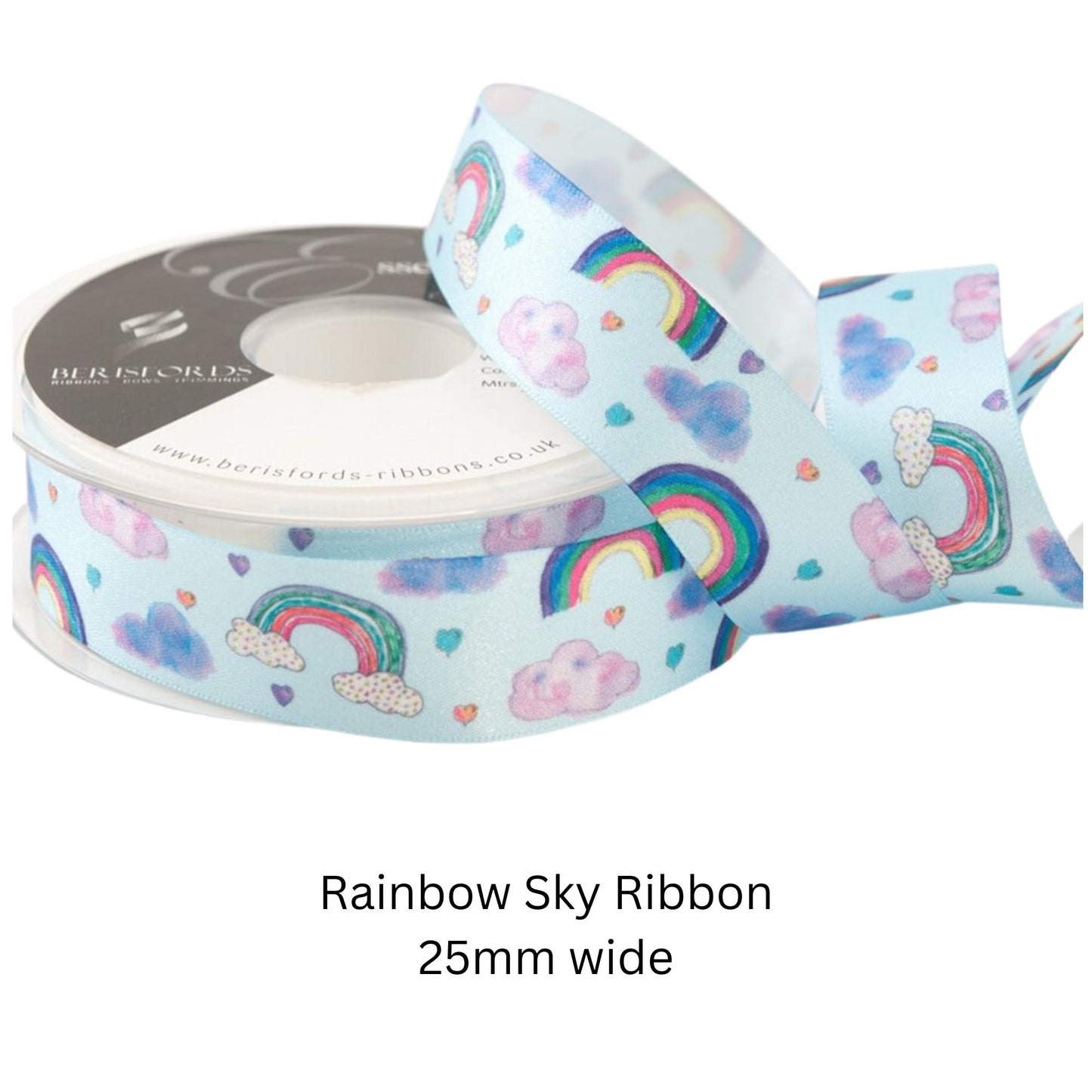 Berisfords Children’s Printed Ribbons – 25mm Birthday, Party & Craft Ribbon