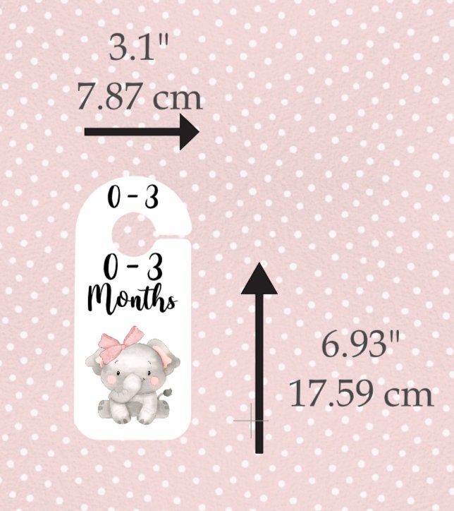 Safari Animal Baby Clothes Age Dividers – Nursery Wardrobe Organisers