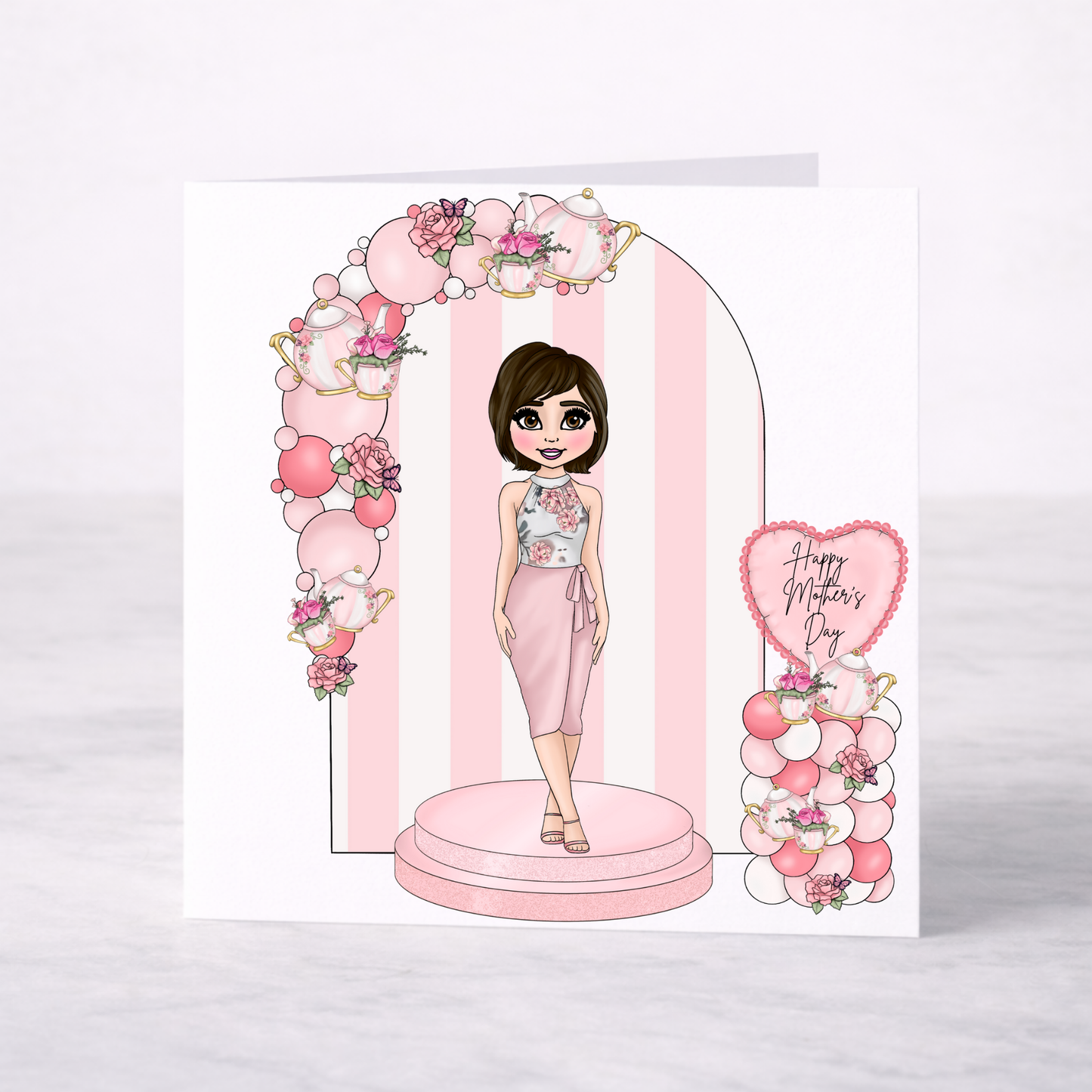 Elegant Floral Mother’s Day Card – Choice of 6 Mum Designs
