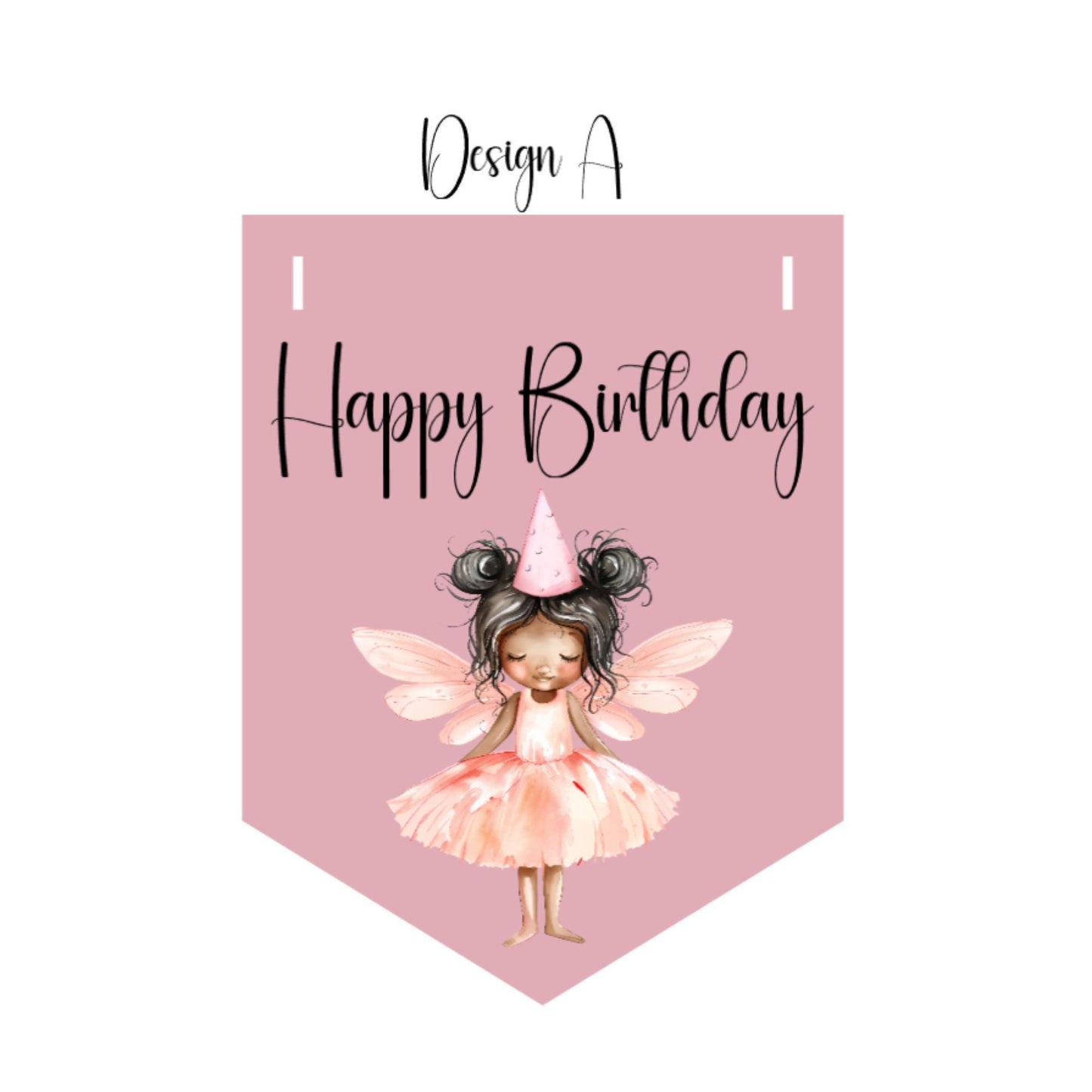 Happy Birthday Fairy Bunting – Handmade Children’s Party Garland