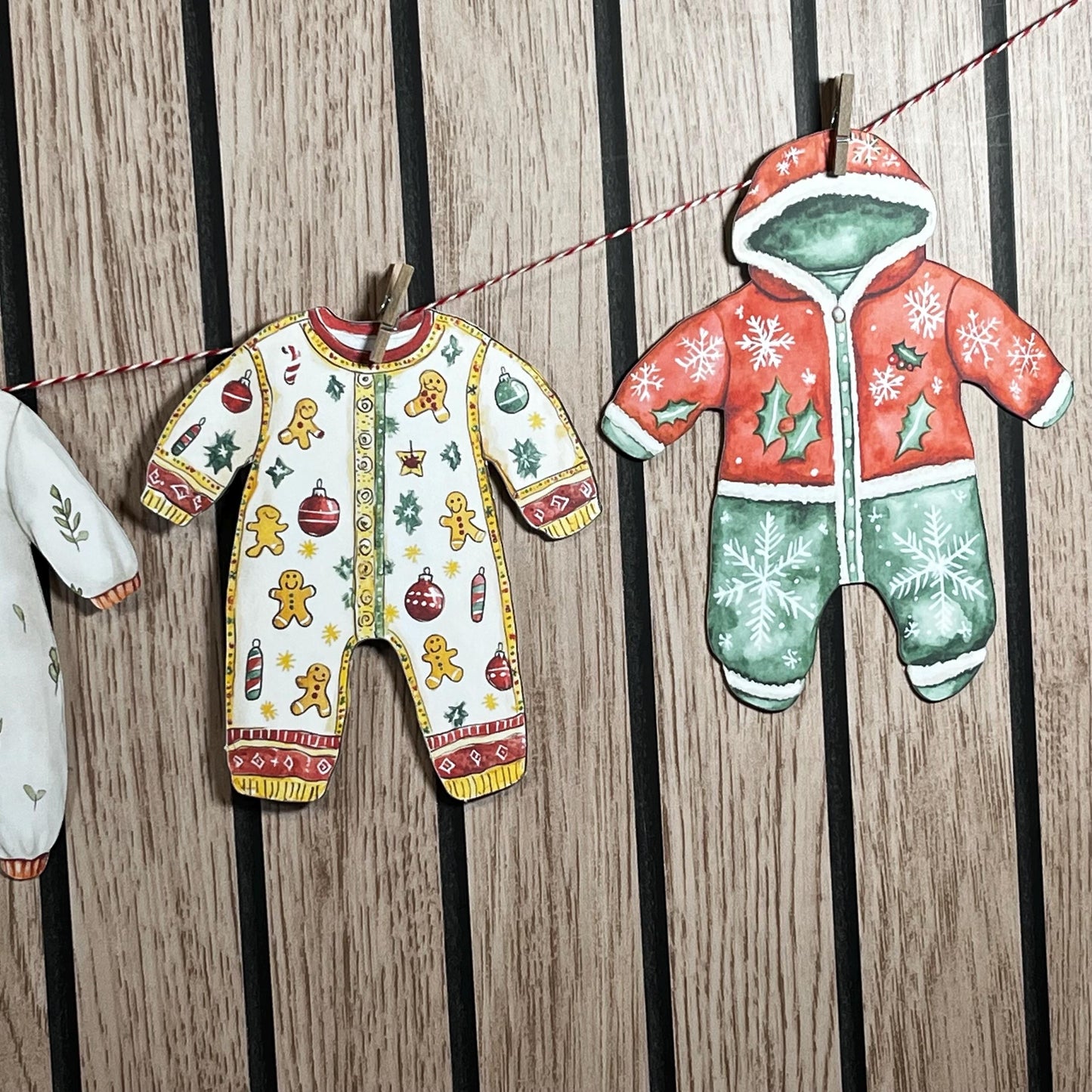 Christmas Baby Shower Bunting – Santa, Gingerbread & Winter Themes