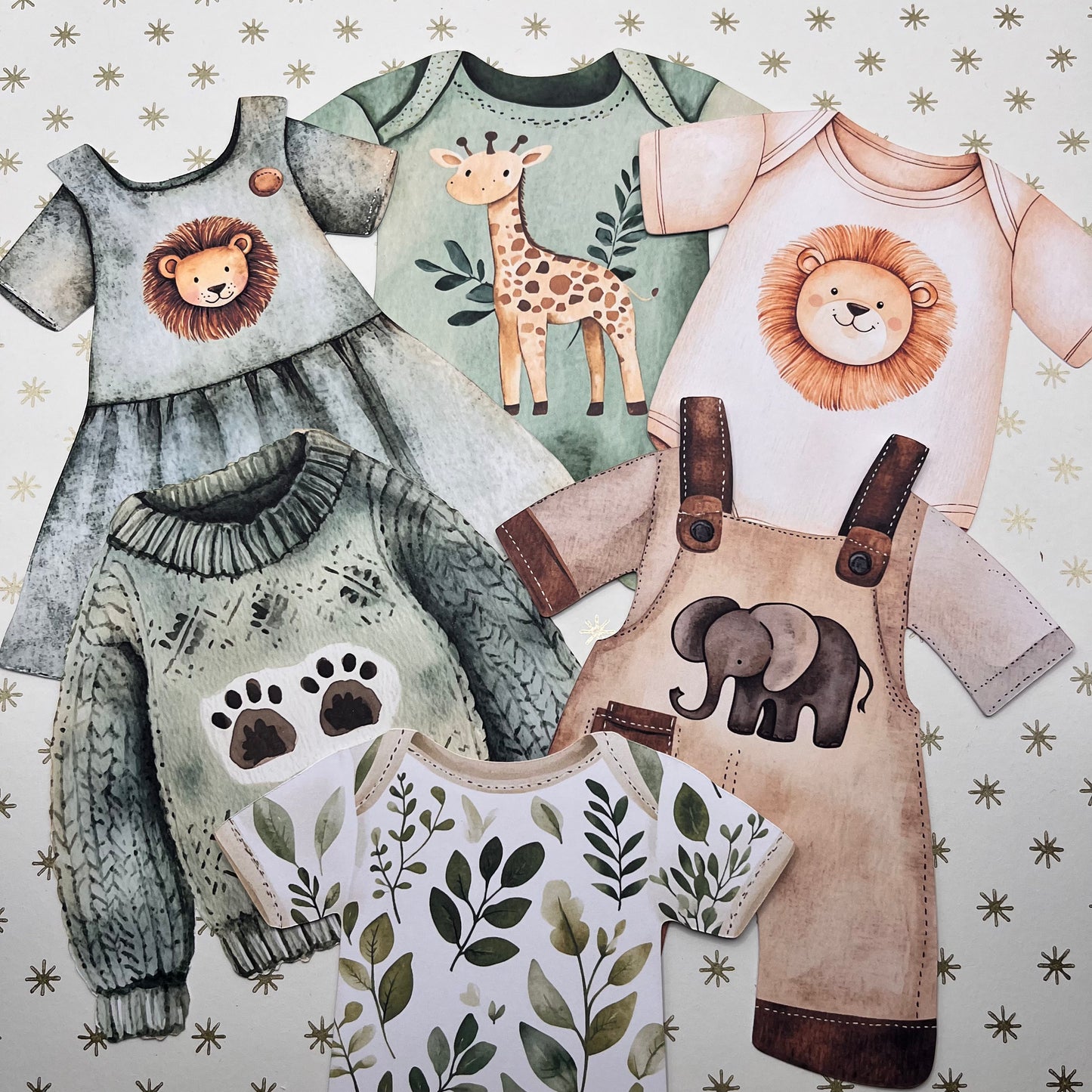 Safari Jungle Baby Shower Bunting | Zebra & Giraffe Clothesline Garland with Wooden Pegs