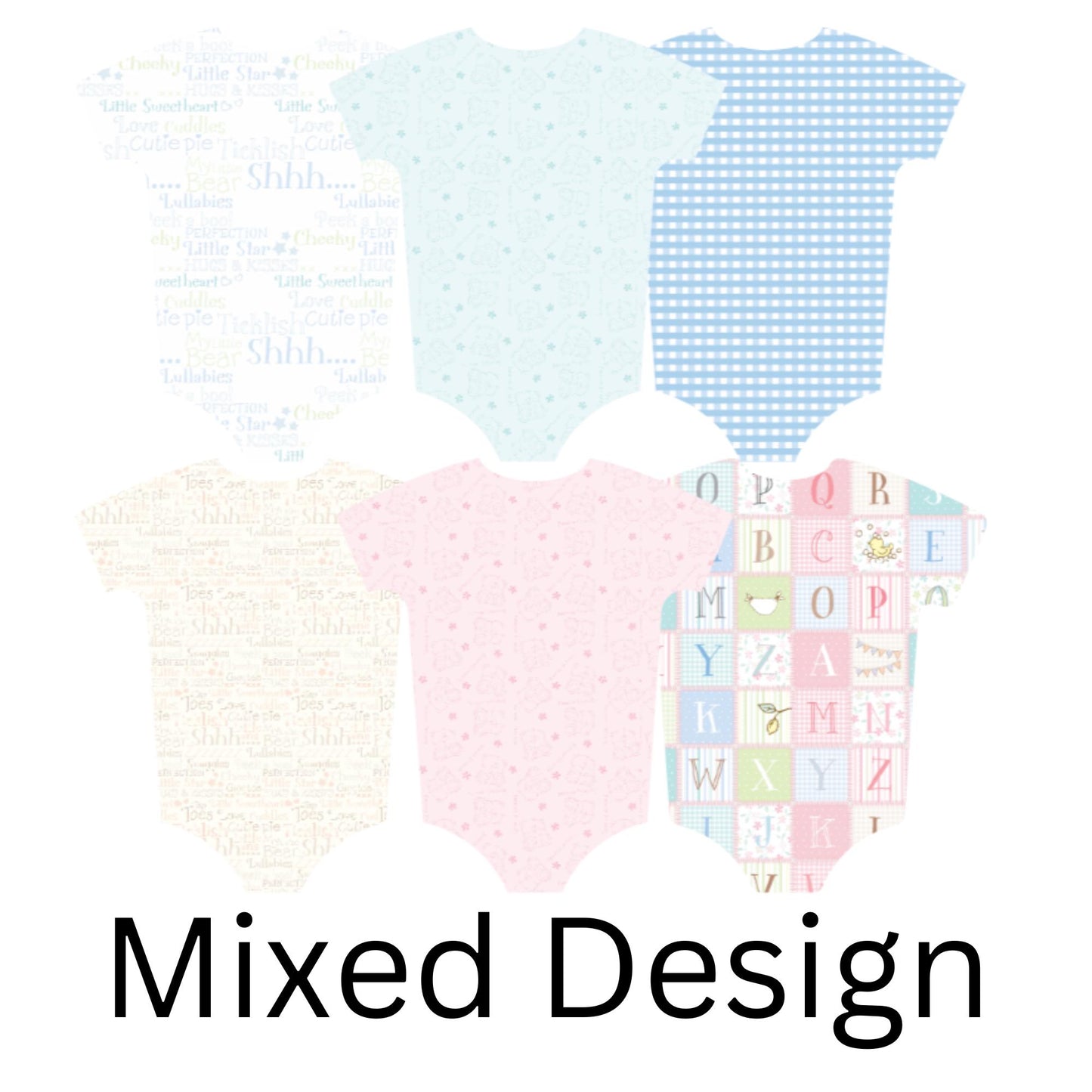 Baby Vest Bunting – Blue, Pink, Neutral or Mixed Baby Shower Garland