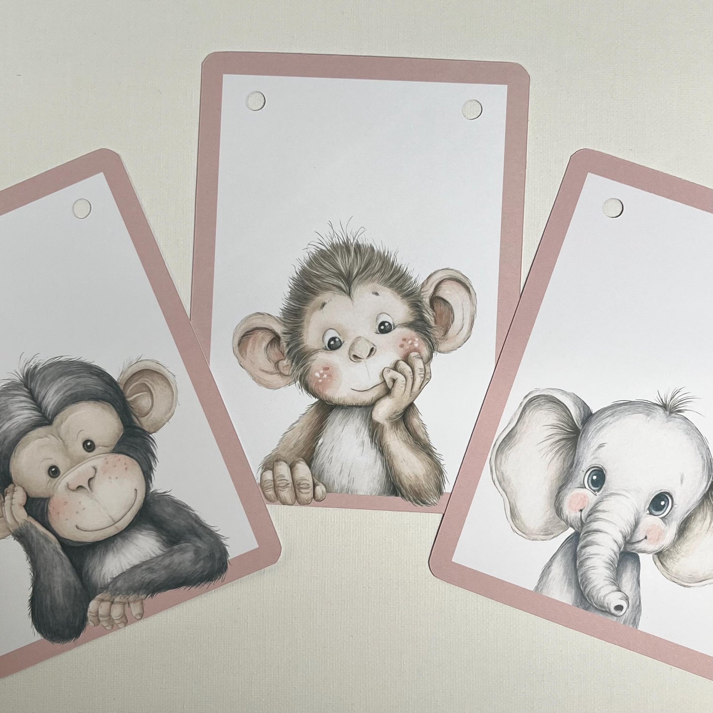 Jungle Animal Portrait Bunting Banner – Safari Birthday Party Decoration
