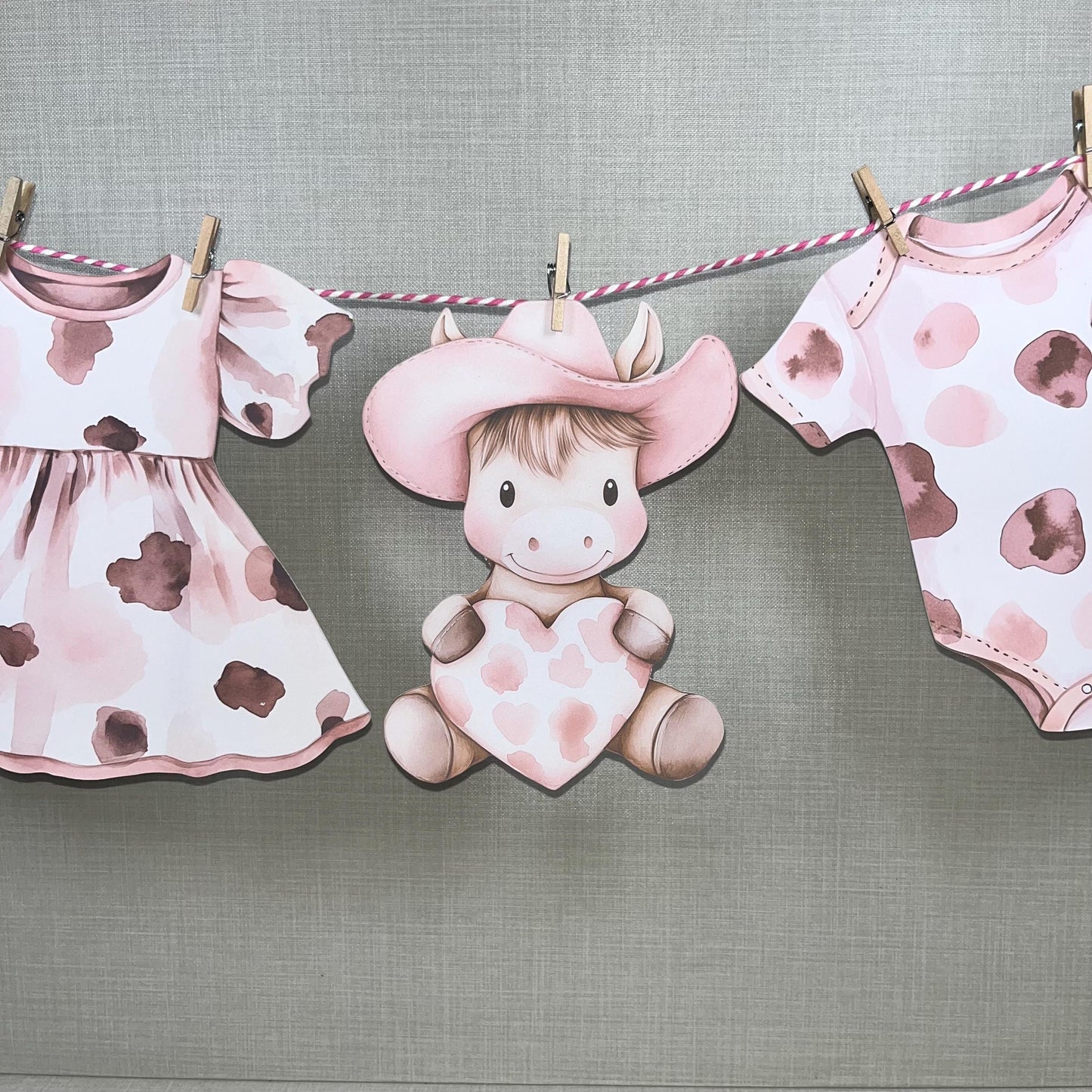 Western Cowboy & Cowgirl Baby Bunting – Blue or Pink Baby Clothes Garland