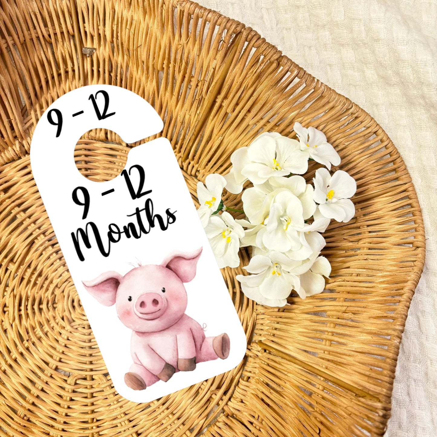 Farmyard Animal Baby Clothes Dividers – Set of 4 Wardrobe Organiser Hangers