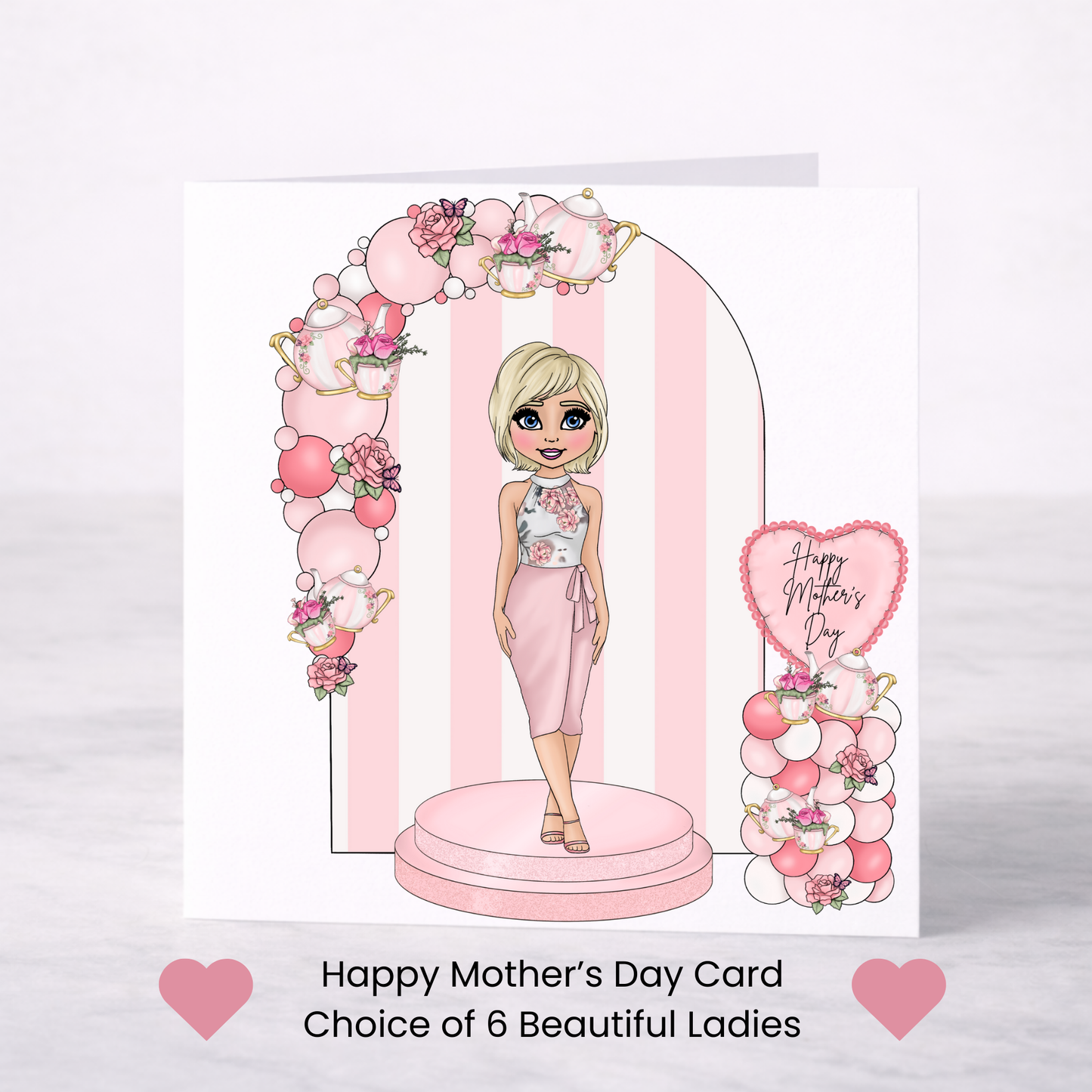 Elegant Floral Mother’s Day Card – Choice of 6 Mum Designs