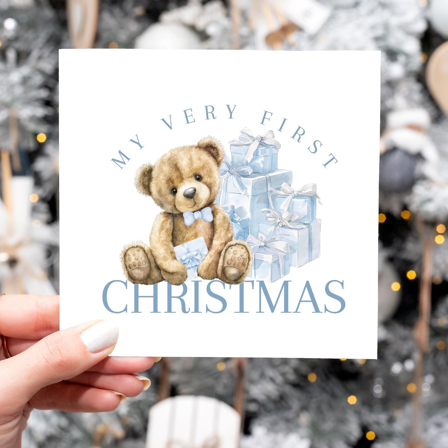 My First Christmas Card – Baby’s First Christmas Card – Choice of 10 Designs