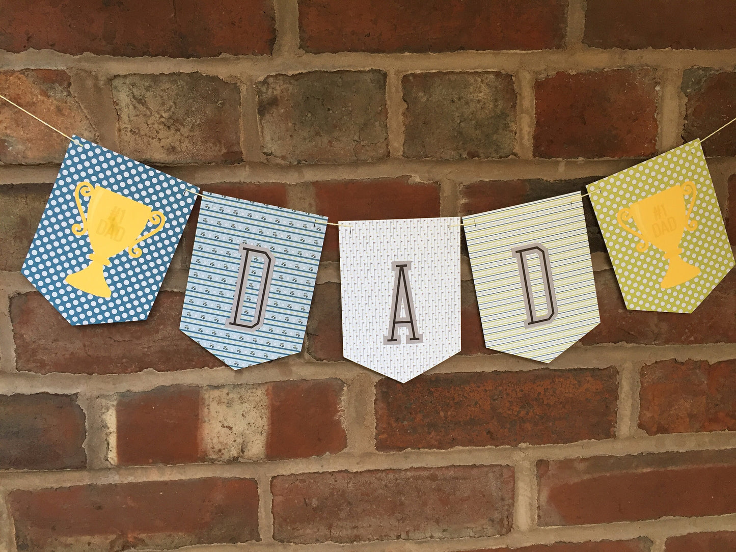 Father’s Day Golf Theme Bunting – “No.1 Dad” Banner