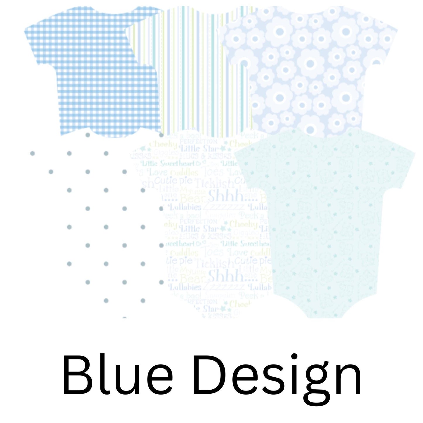 Baby Vest Bunting – Blue, Pink, Neutral or Mixed Baby Shower Garland