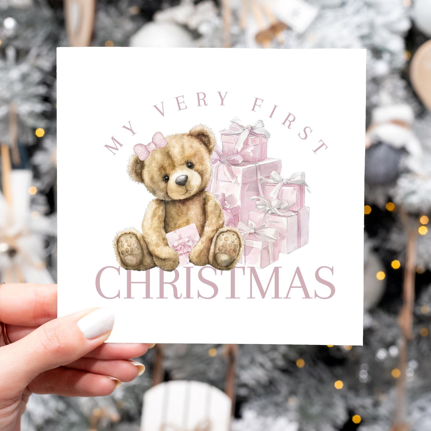 My First Christmas Card – Baby’s First Christmas Card – Choice of 10 Designs