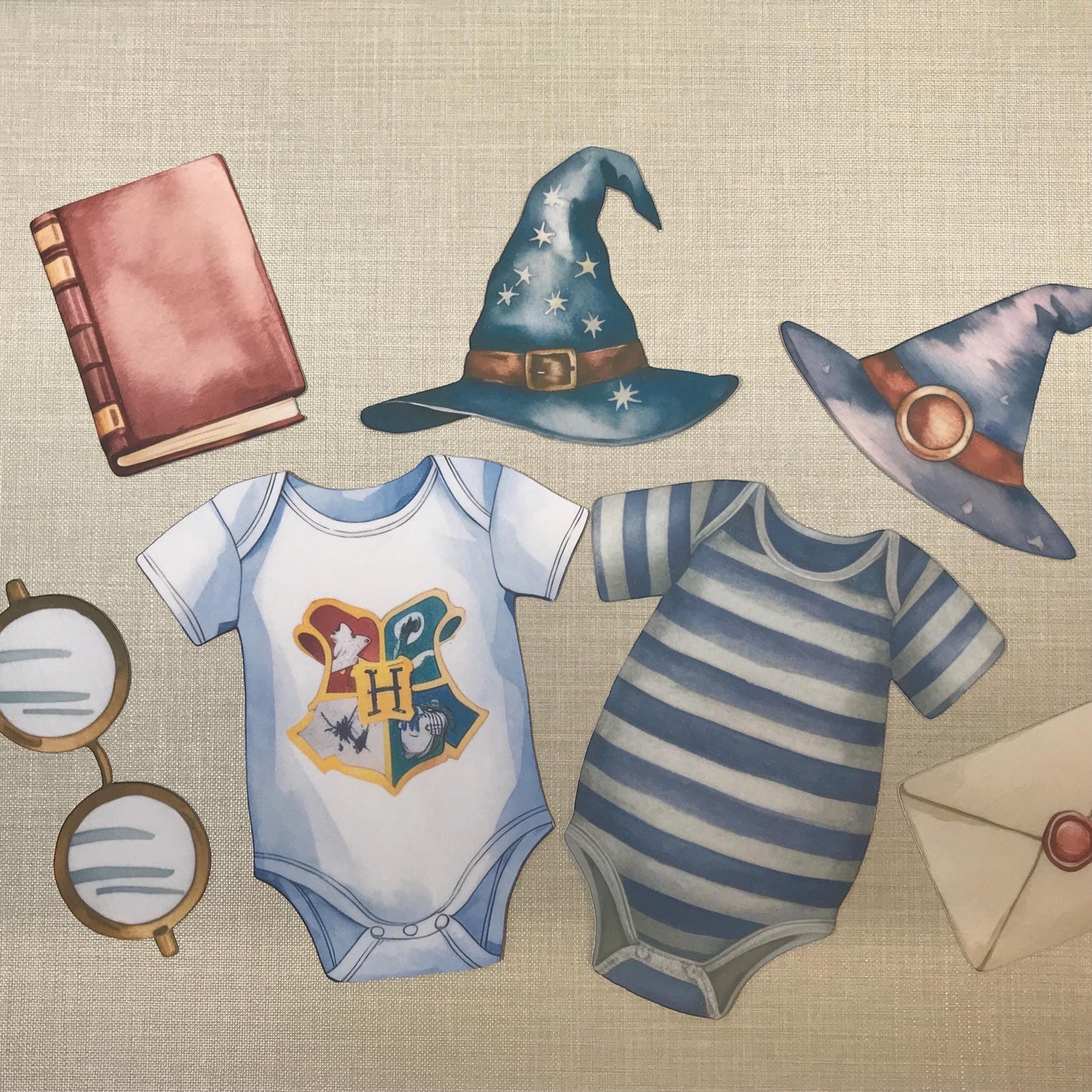 Baby Wizard Baby Shower Bunting – Magical Baby Clothes Garland