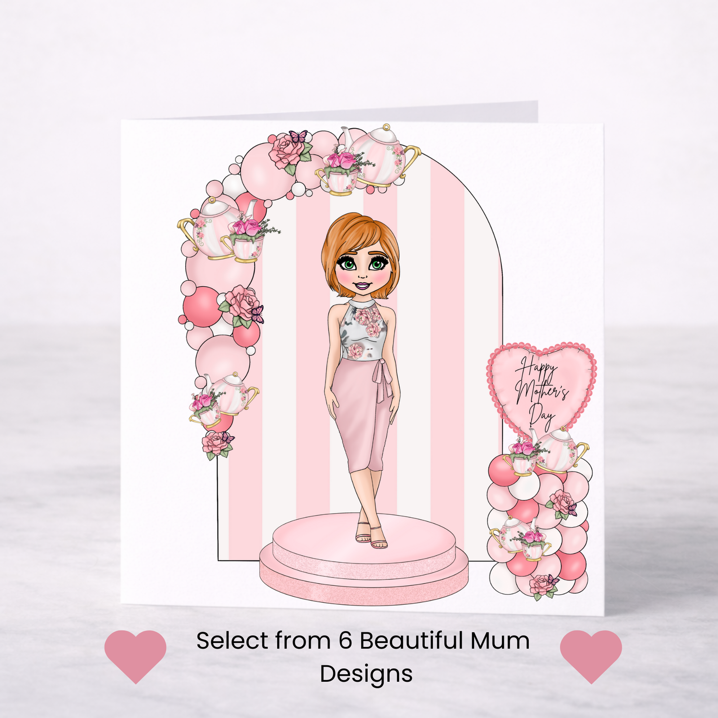 Elegant Floral Mother’s Day Card – Choice of 6 Mum Designs