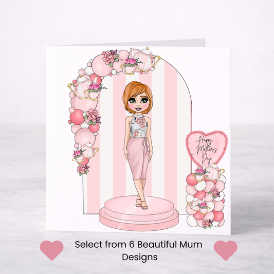 Elegant Floral Mother’s Day Card – Choice of 6 Mum Designs
