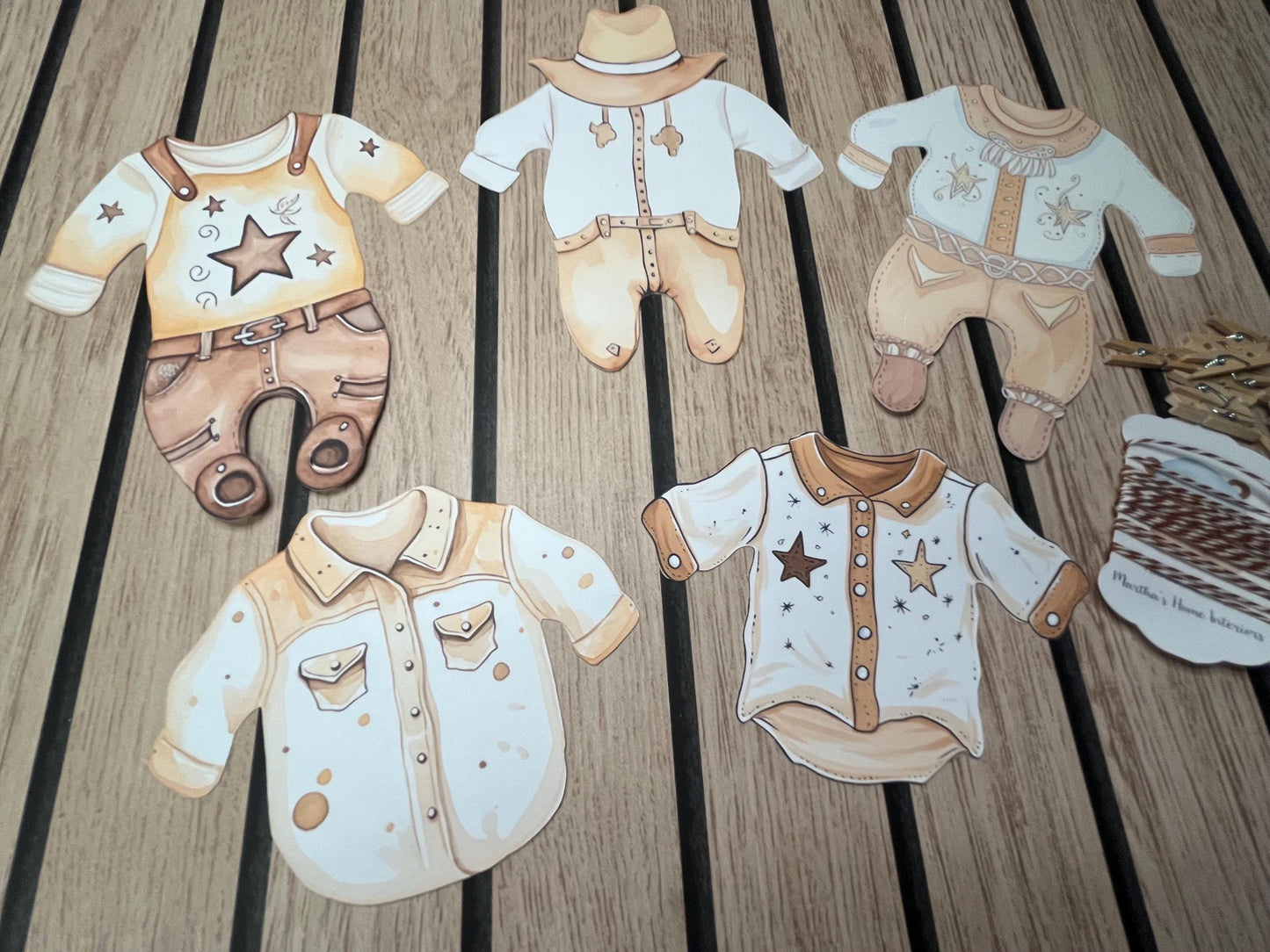 Western Cowboy & Cowgirl Baby Bunting – Blue or Pink Baby Clothes Garland