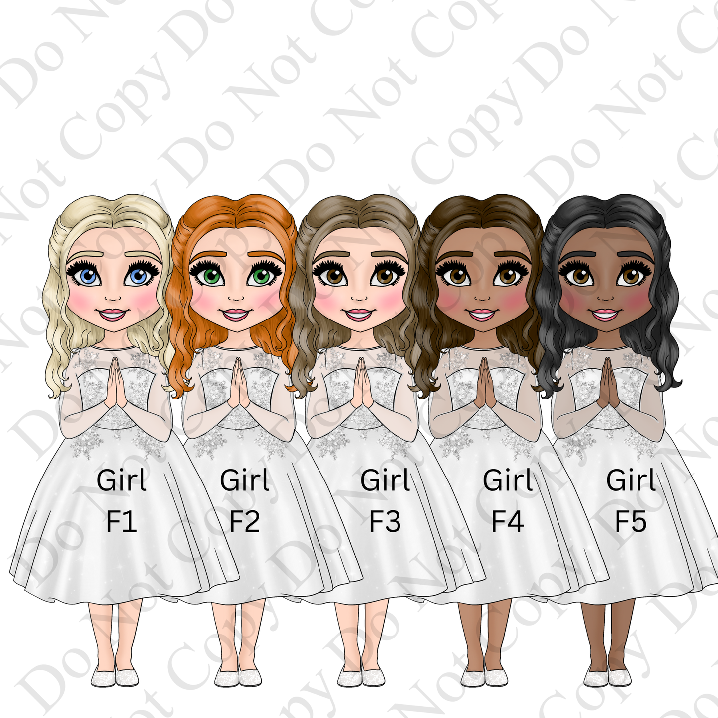 Personalised First Holy Communion Card for Girl – Elegant Floral & Gold Design