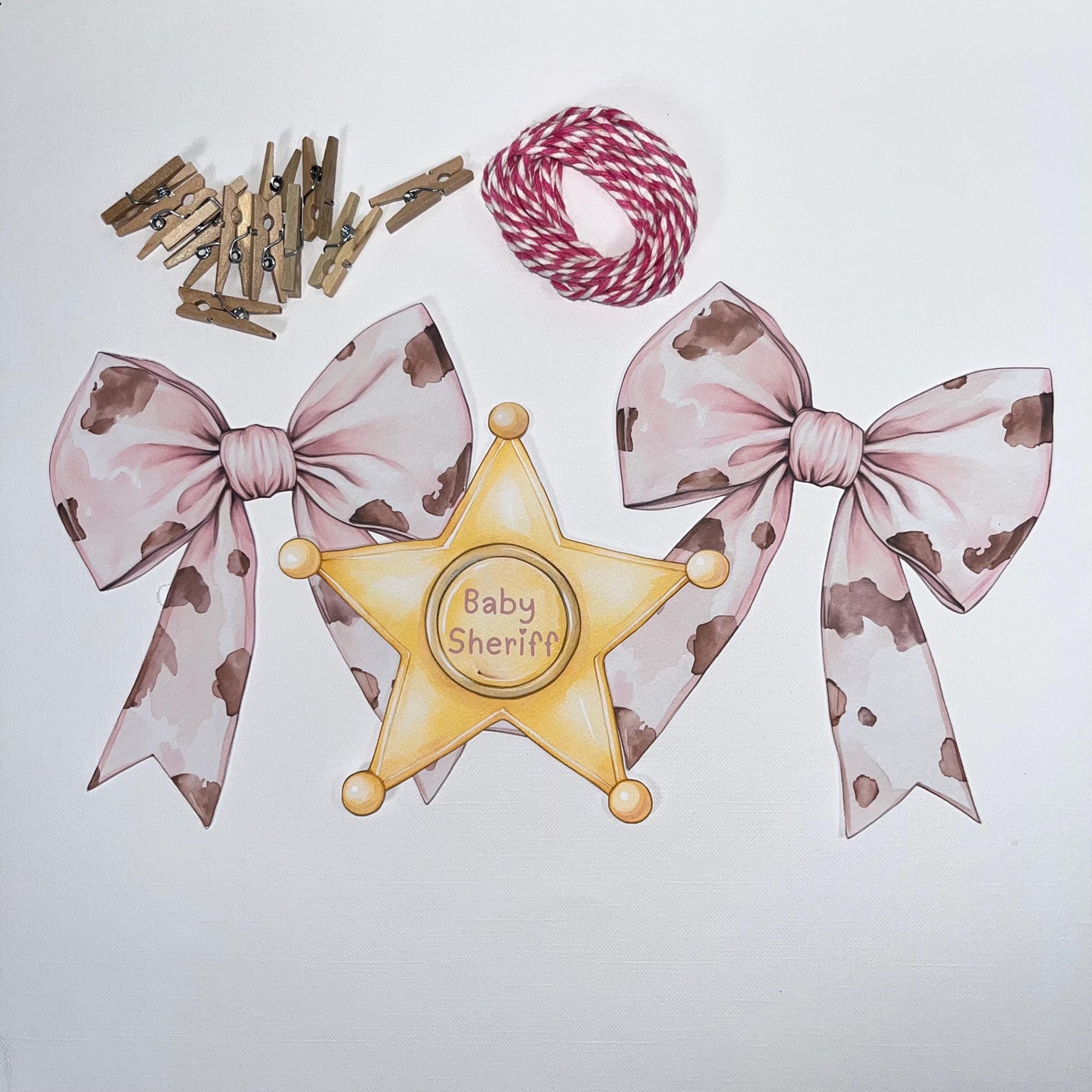 Western Cowboy & Cowgirl Baby Bunting – Blue or Pink Baby Clothes Garland