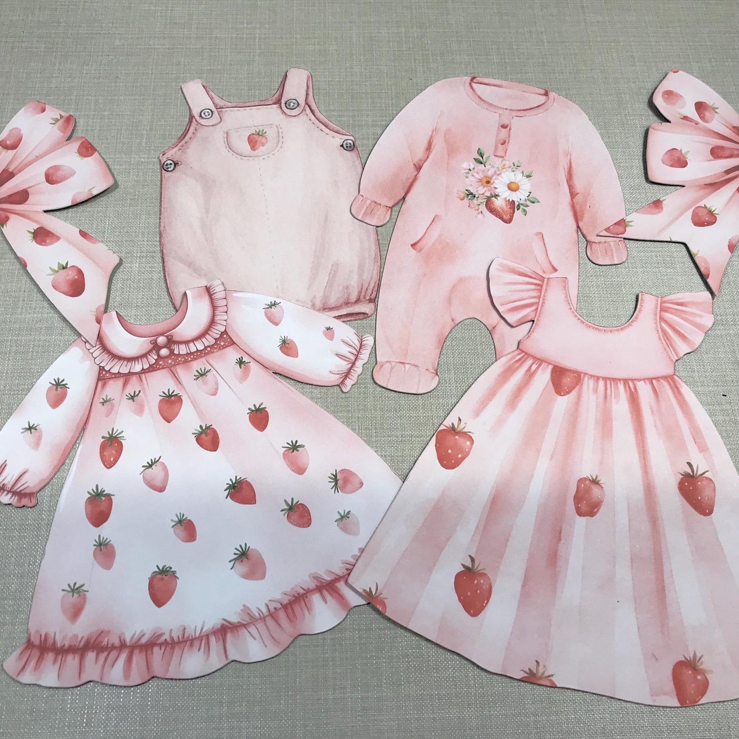Strawberry Baby Bunting – Baby Clothes Garland for Baby Shower
