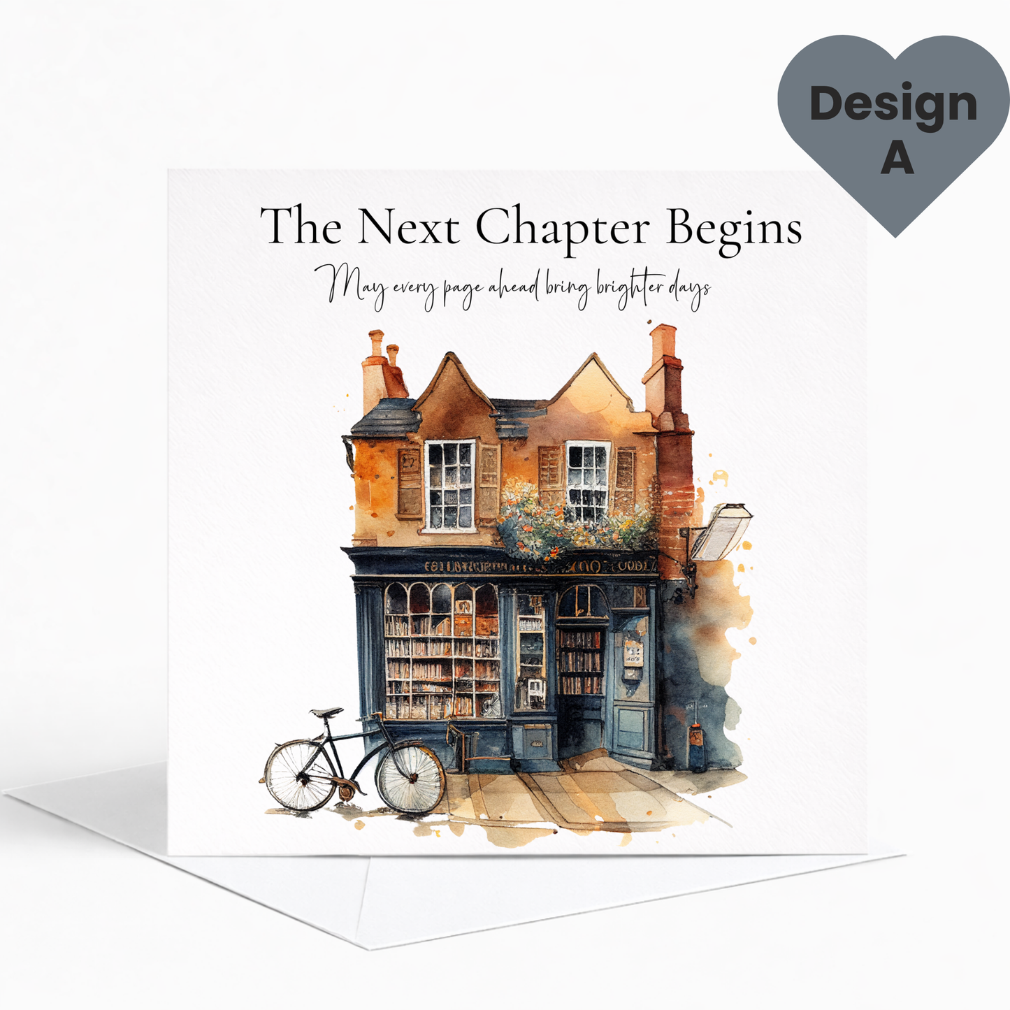 Book Lover Greeting Card, Literary Bookshop Card, Birthday, Get Well & Retirement Card