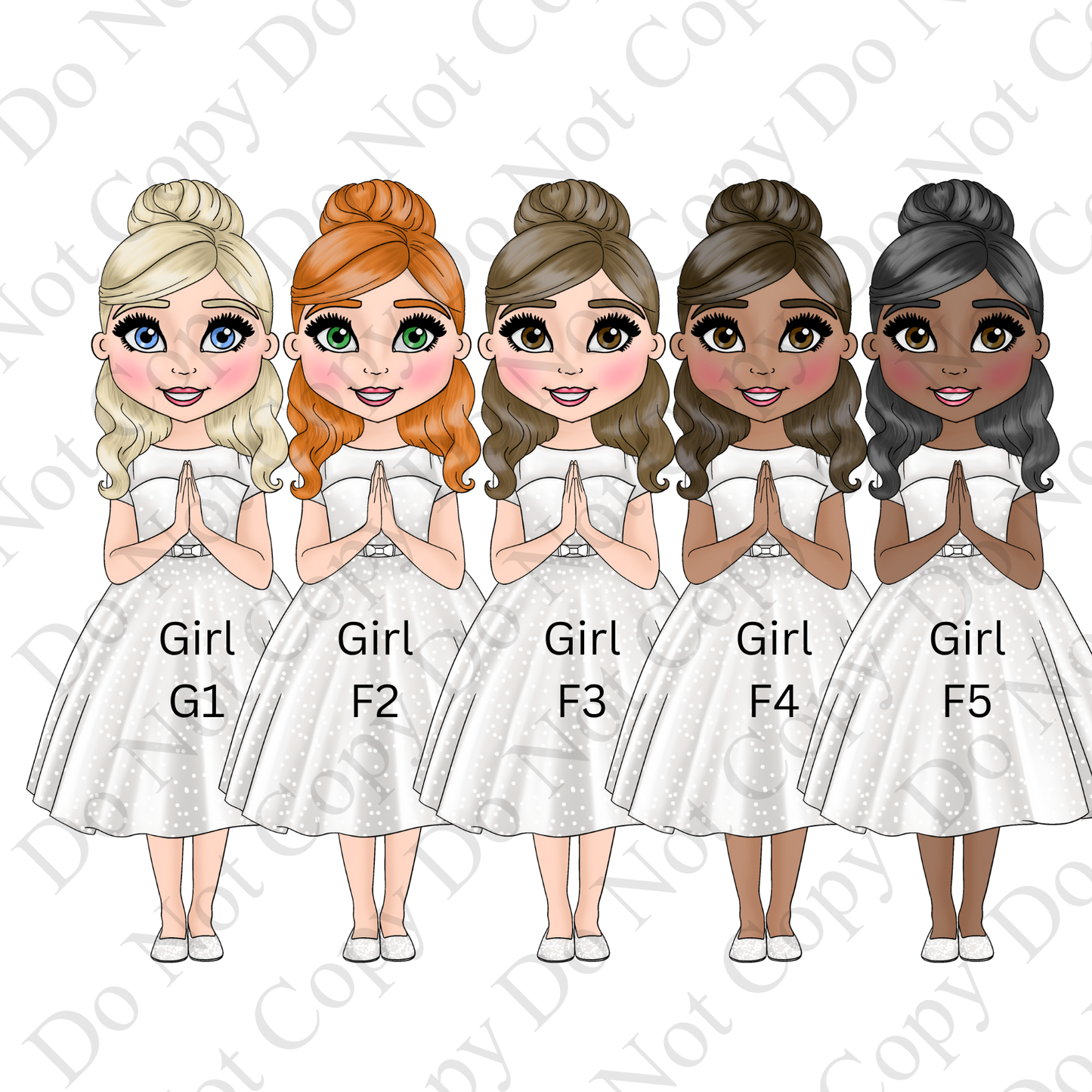 Personalised First Holy Communion Card for Girl – Elegant Floral & Gold Design