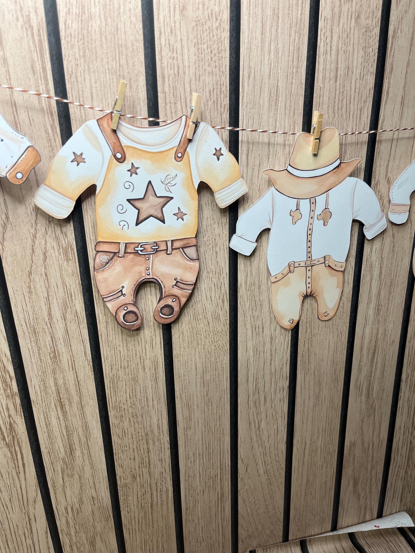 Western Cowboy & Cowgirl Baby Bunting – Blue or Pink Baby Clothes Garland