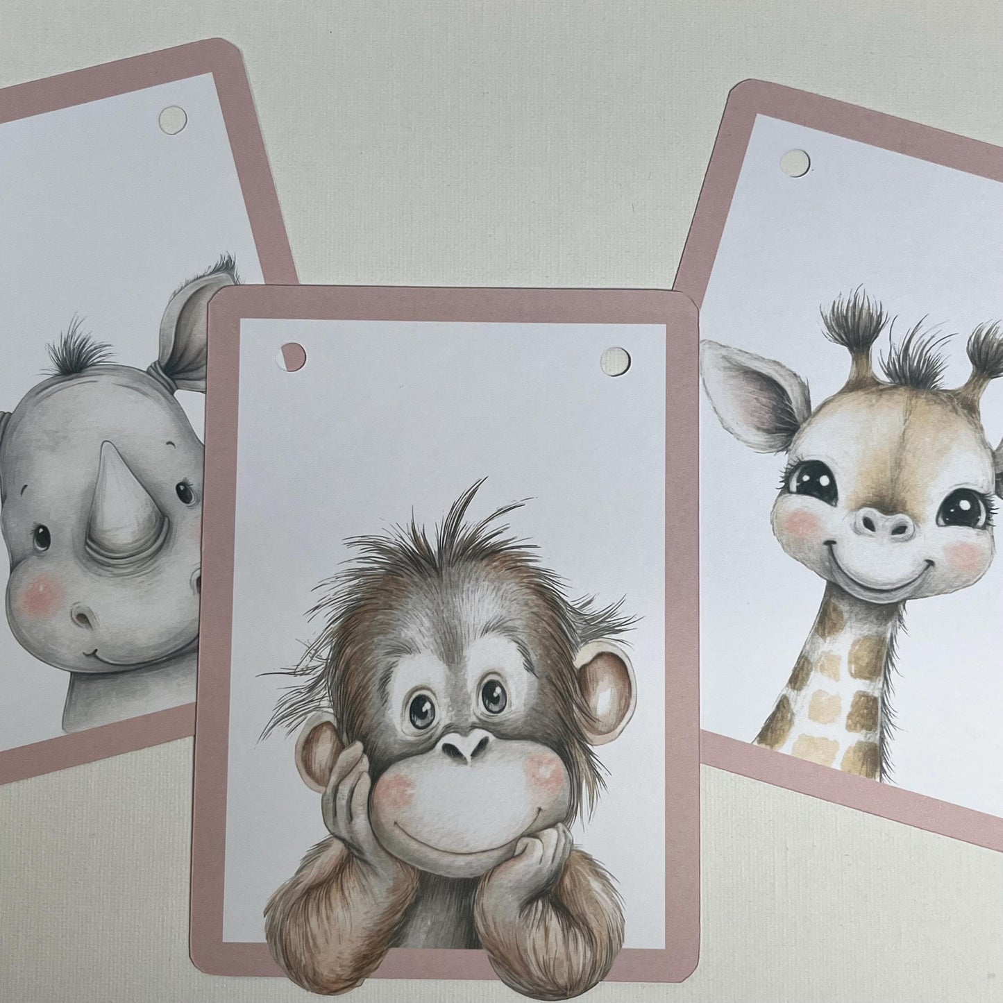Jungle Animal Portrait Bunting Banner – Safari Birthday Party Decoration