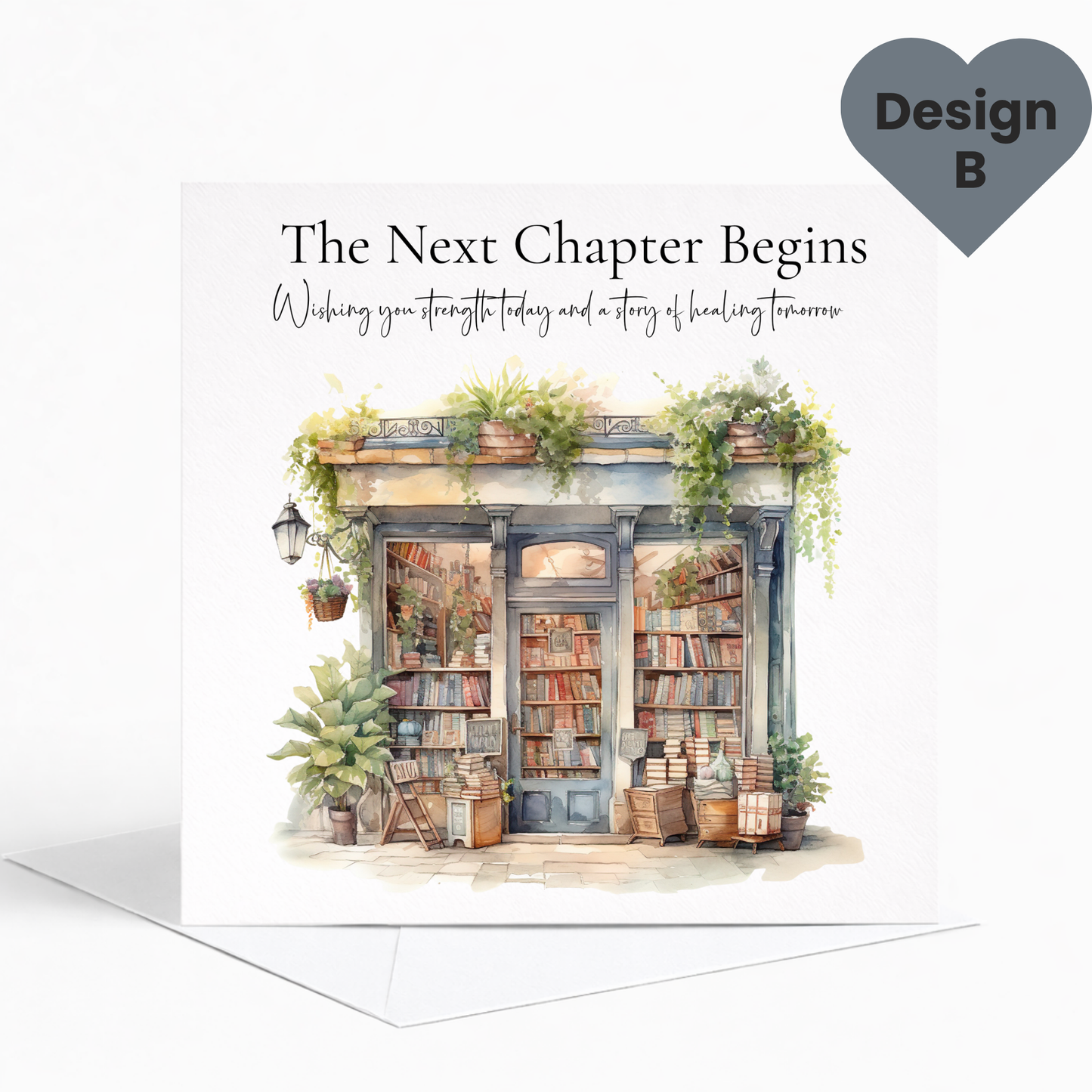 Book Lover Greeting Card, Bookshop Card, Birthday, Get Well & Retirement Card