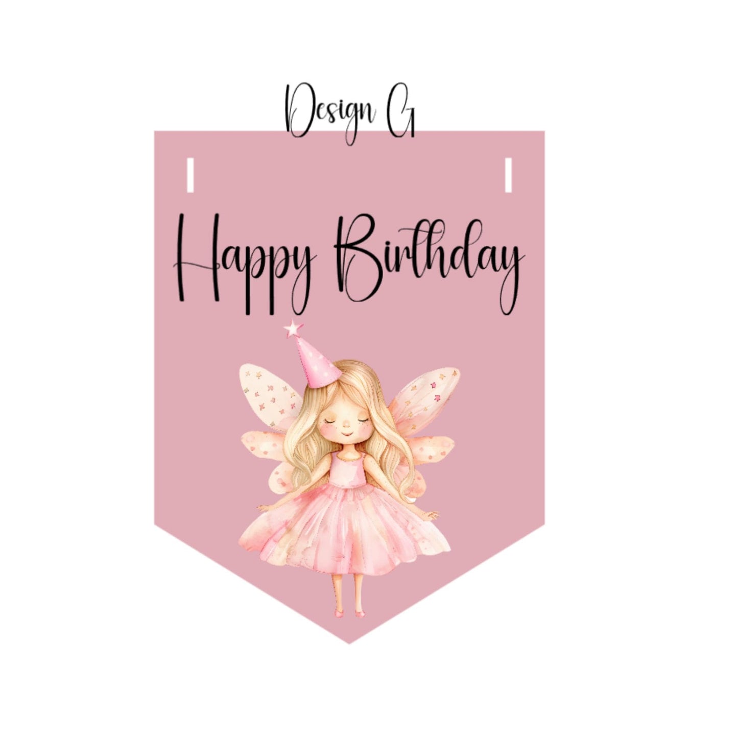Happy Birthday Fairy Bunting – Handmade Children’s Party Garland
