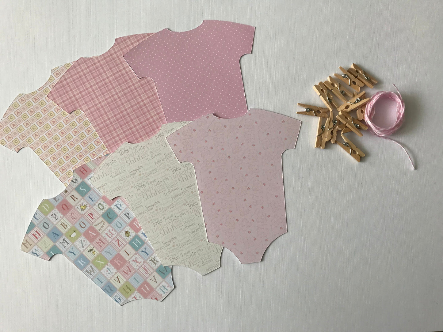 Baby Vest Bunting – Blue, Pink, Neutral or Mixed Baby Shower Garland