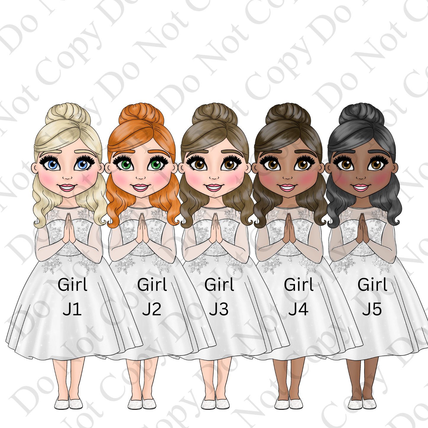 Personalised First Holy Communion Card for Girl – Elegant Floral & Gold Design
