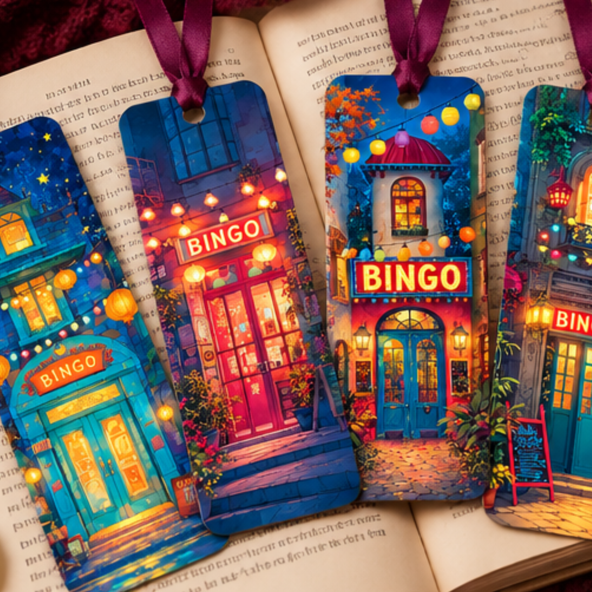 Bingo Bookmark Gift Tags – Set of 4