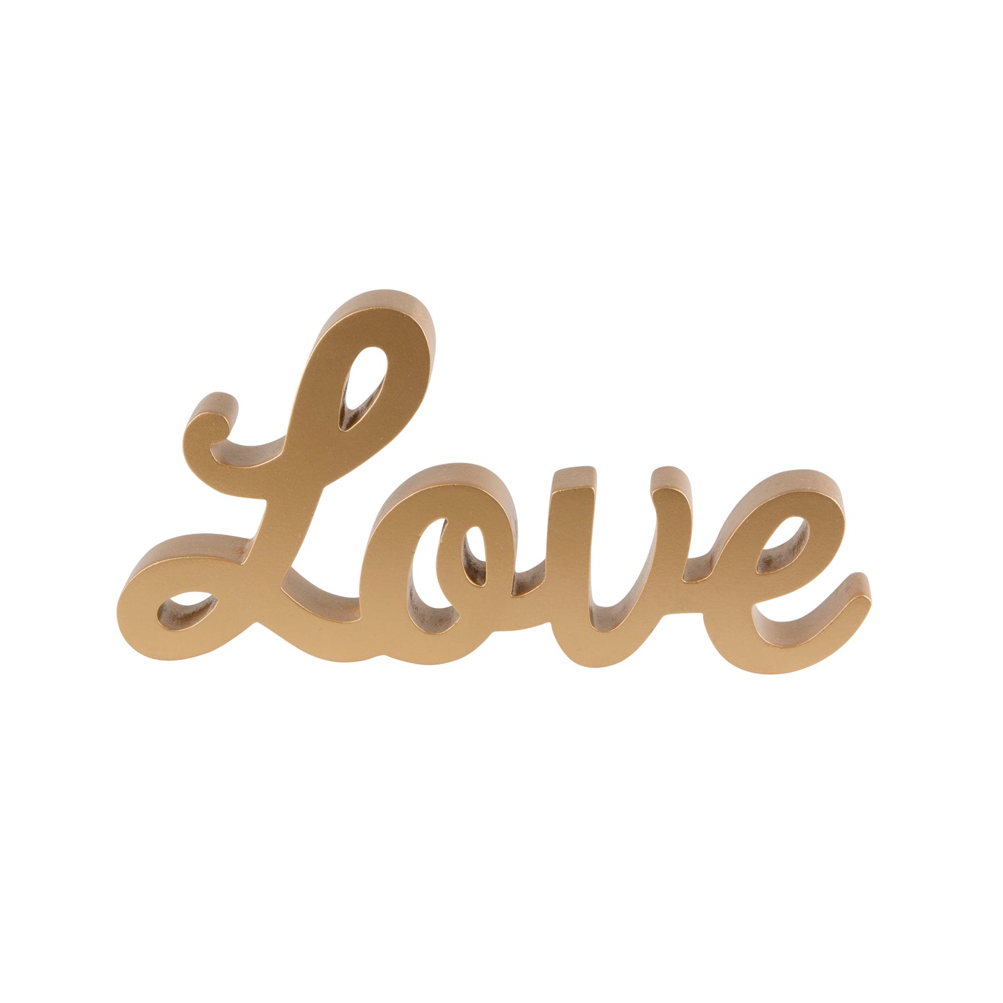 Love Free Standing Sign – Gold