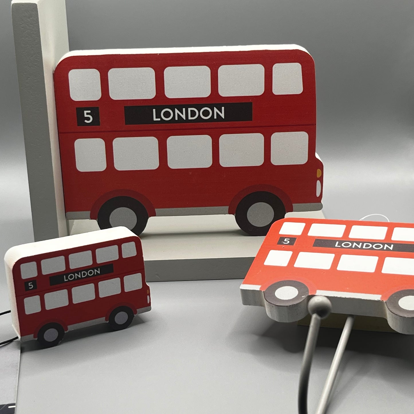 London Red Bus Bookends