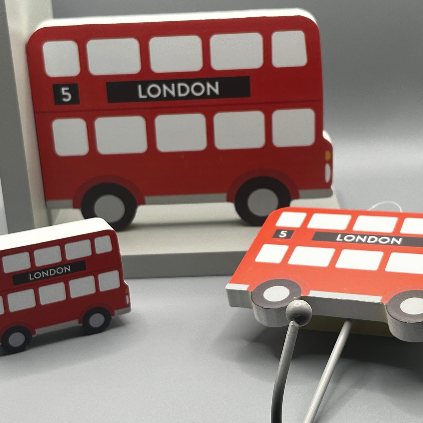 London Red Bus Bookends