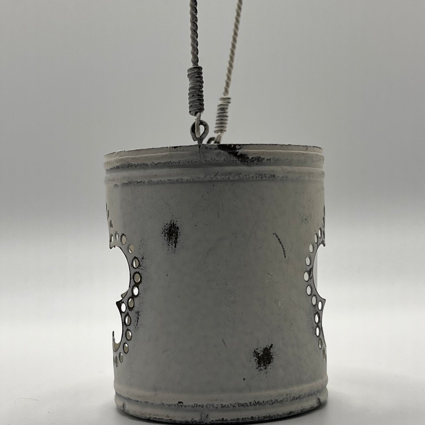 Parlane Distressed Cream Hanging Tea Light Holder