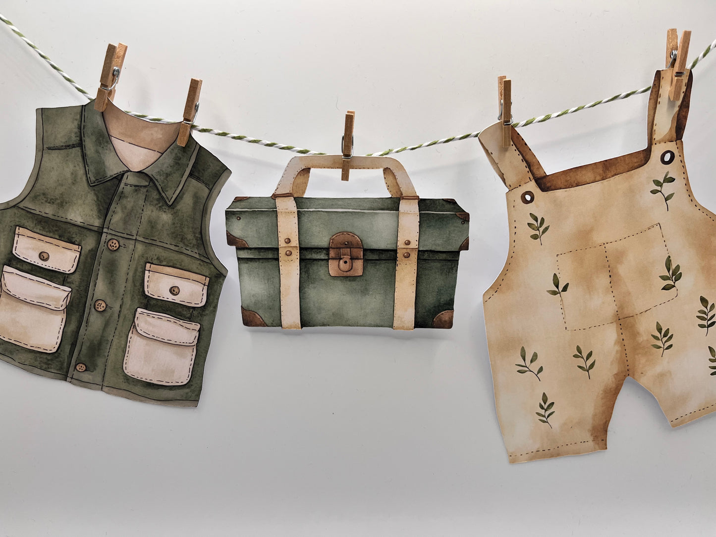 Gone Fishing Baby Shower Bunting, Fishing Baby Clothes Garland, Rustic Baby Shower Decorations, Woodland Baby Shower Banner