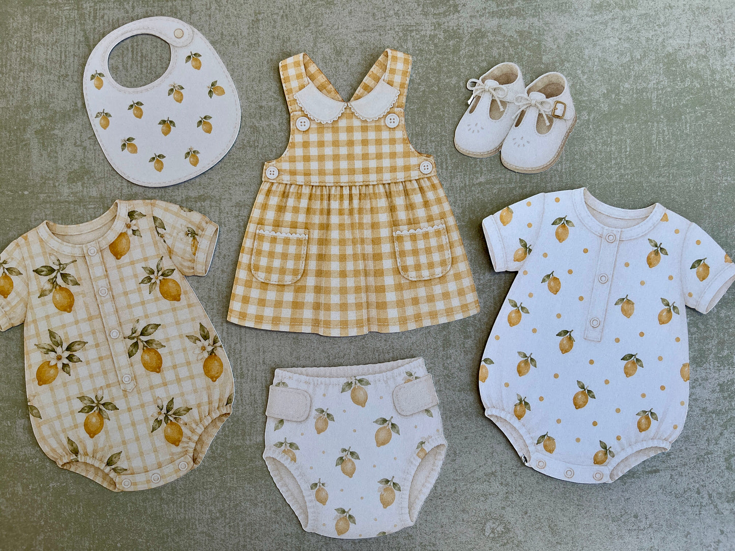 Lemon Baby Shower Bunting Main Squeeze Baby Shower Decorations Washing Line Baby Clothes Banner