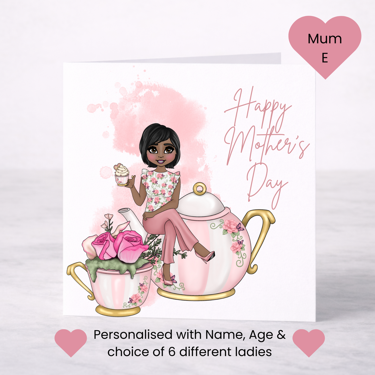 Time for Tea Mother’s Day Card – Choice of 6 Mum Designs