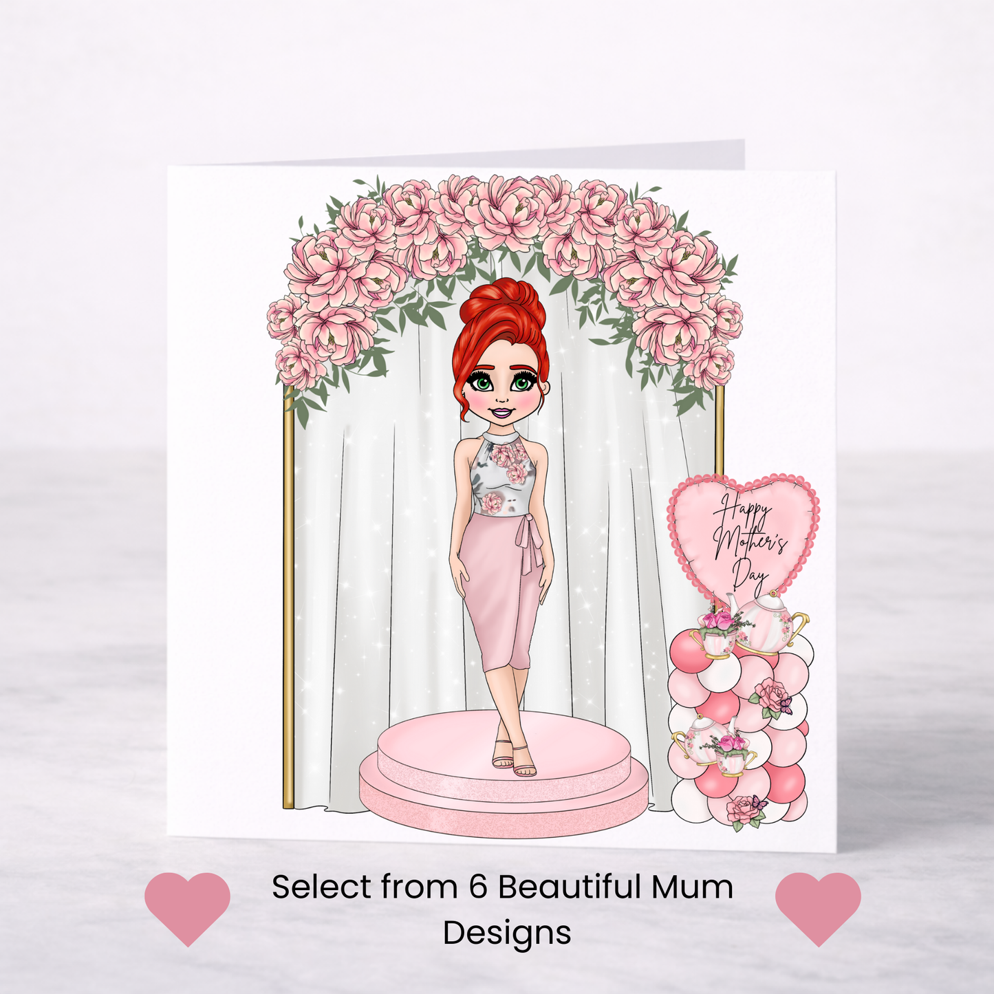 Elegant Floral Mother’s Day Card – Choice of 6 Mum Designs