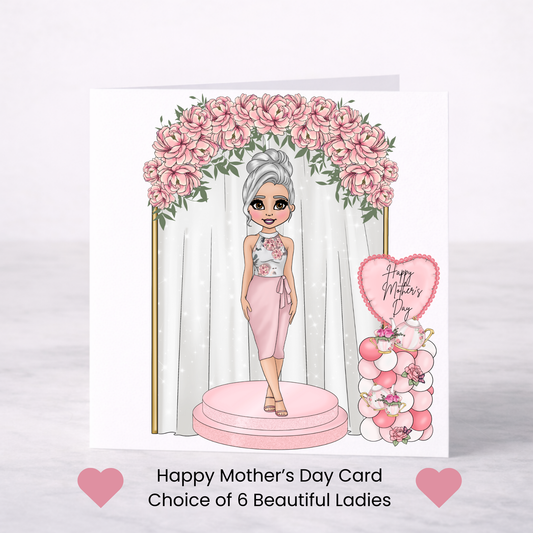 Elegant Floral Mother’s Day Card – Choice of 6 Mum Designs
