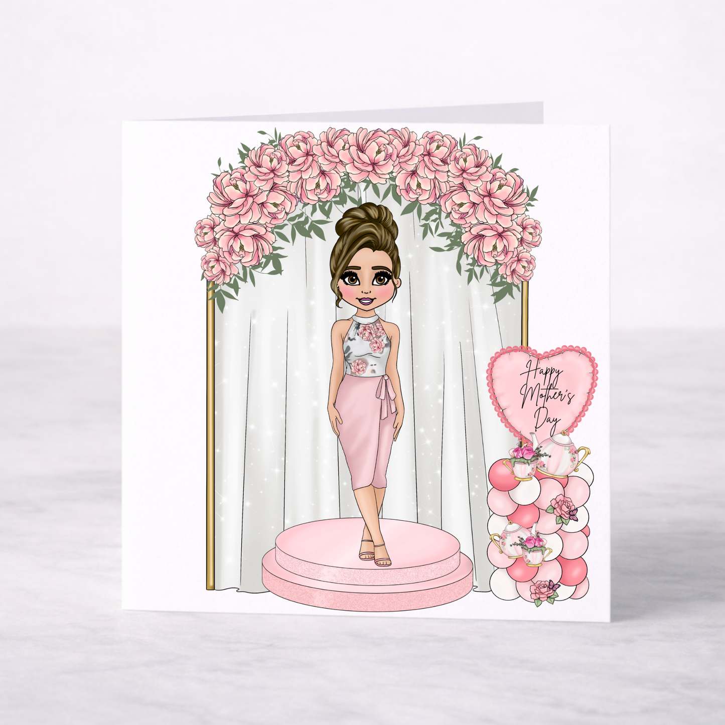 Elegant Floral Mother’s Day Card – Choice of 6 Mum Designs