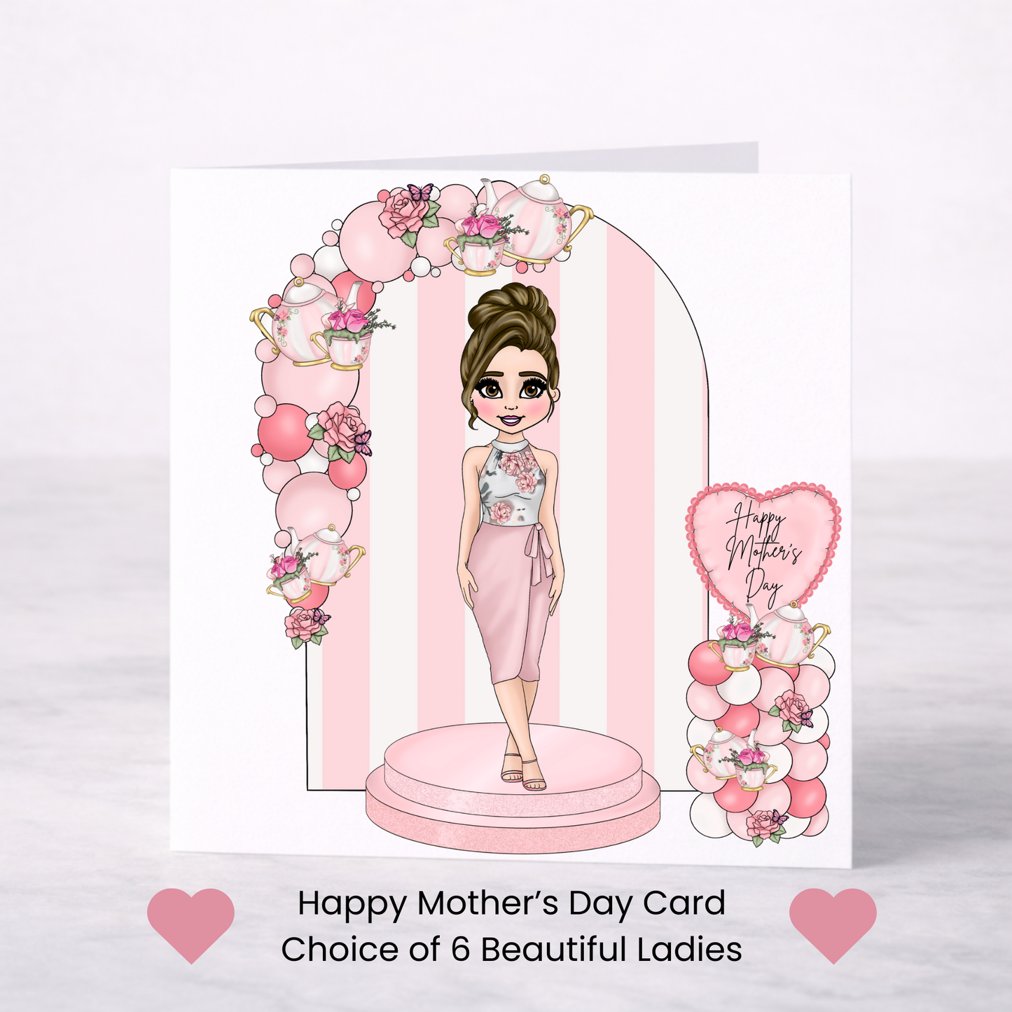 Elegant Floral Mother’s Day Card – Choice of 6 Mum Designs