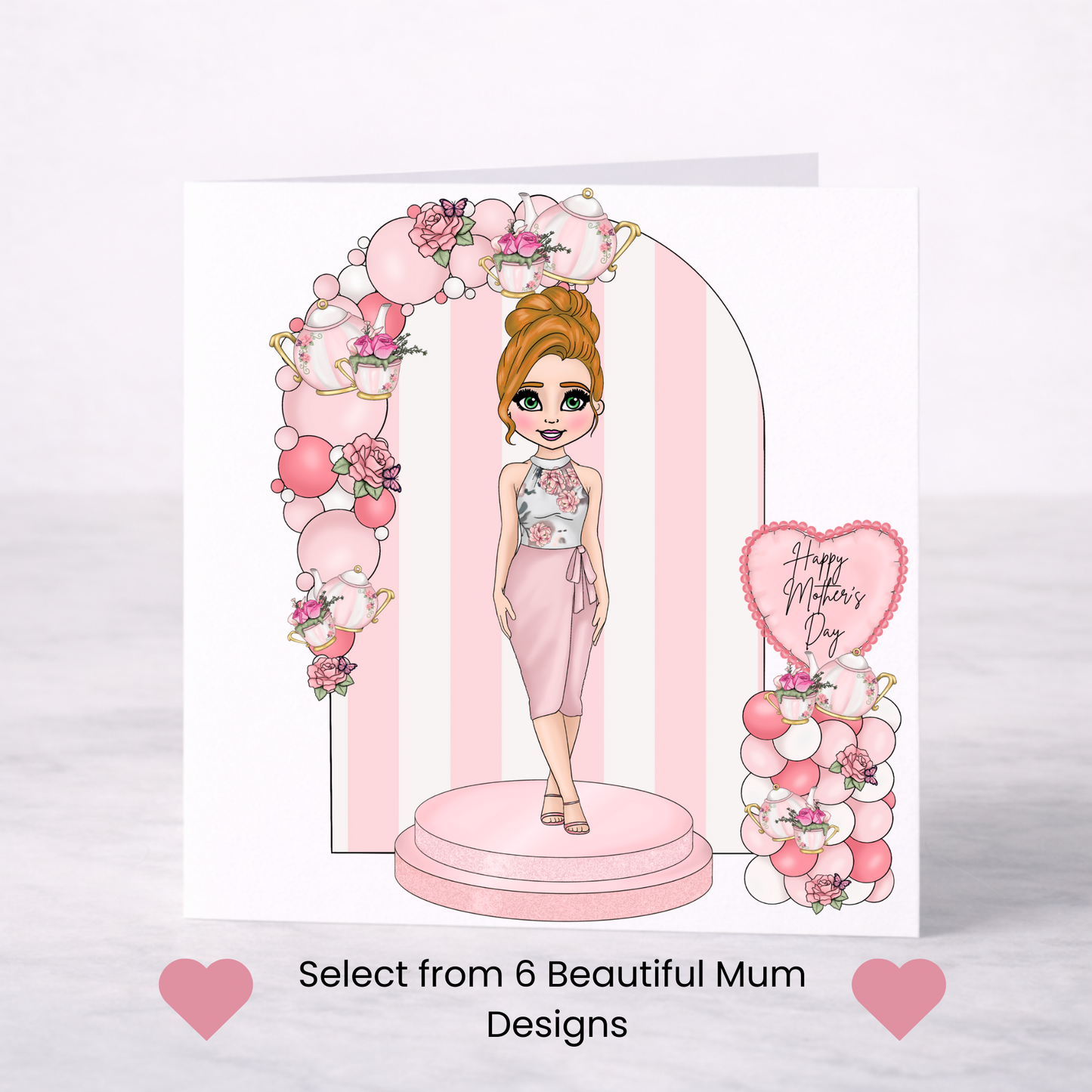 Elegant Floral Mother’s Day Card – Choice of 6 Mum Designs
